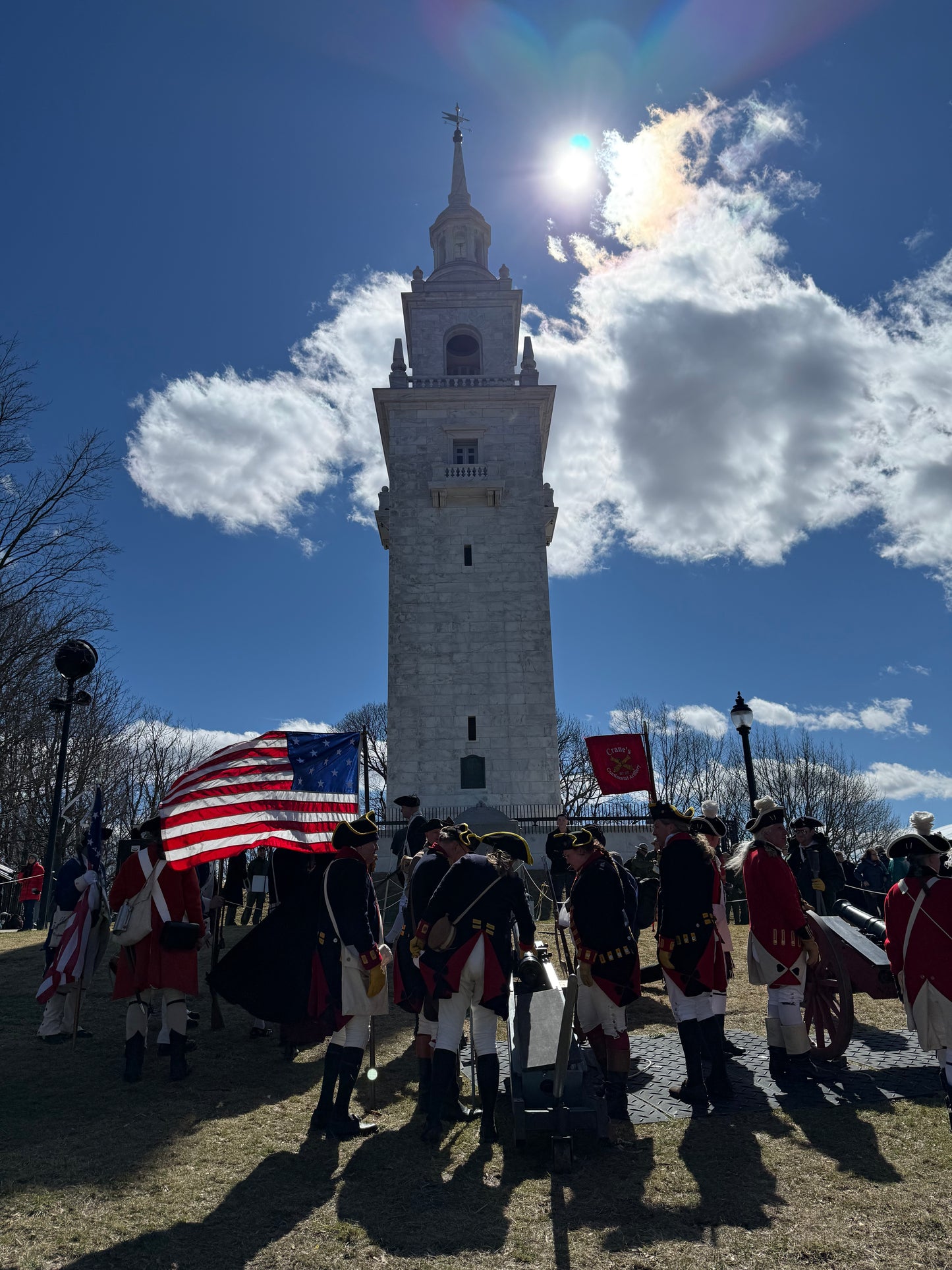 Embroidered Boston Evacuation Day cap — Espresso
