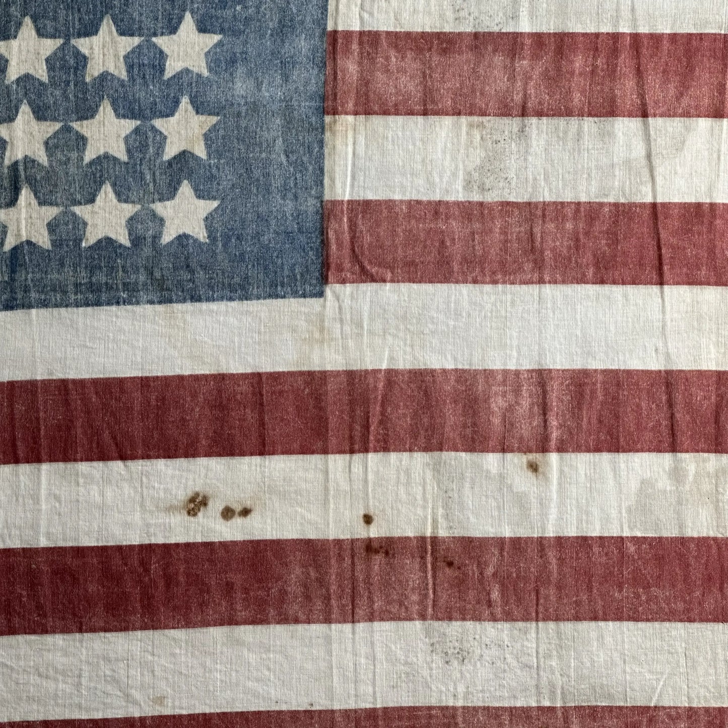Framed 44-Star Parade Flag — Circa 1891-1896