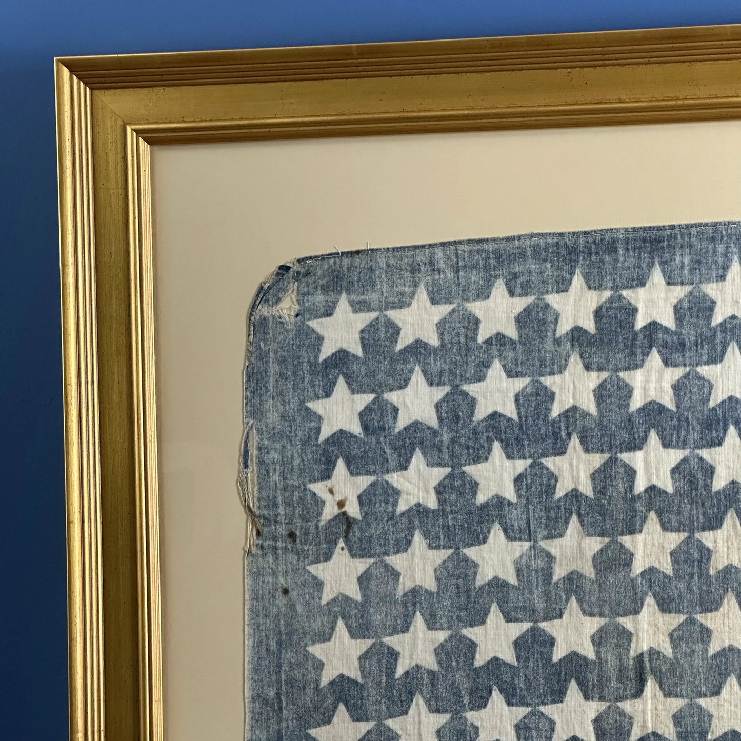 Framed 44-Star Parade Flag — Circa 1891-1896