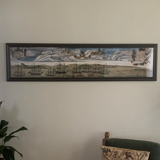 A Perspective View of the Blockade of Boston Harbour in an archival, full-sized print