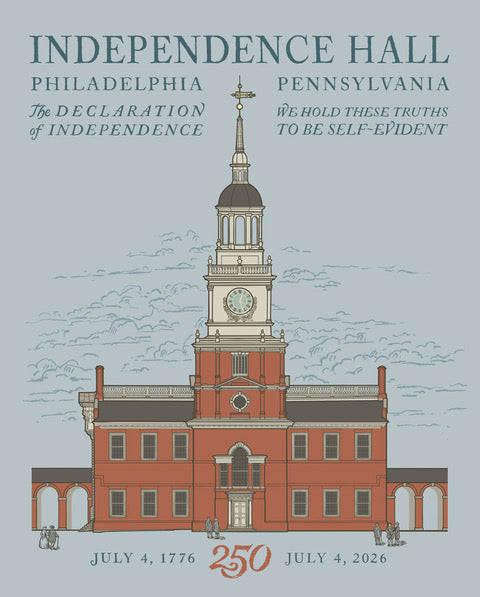 Independence Hall Made in America woven blanket
