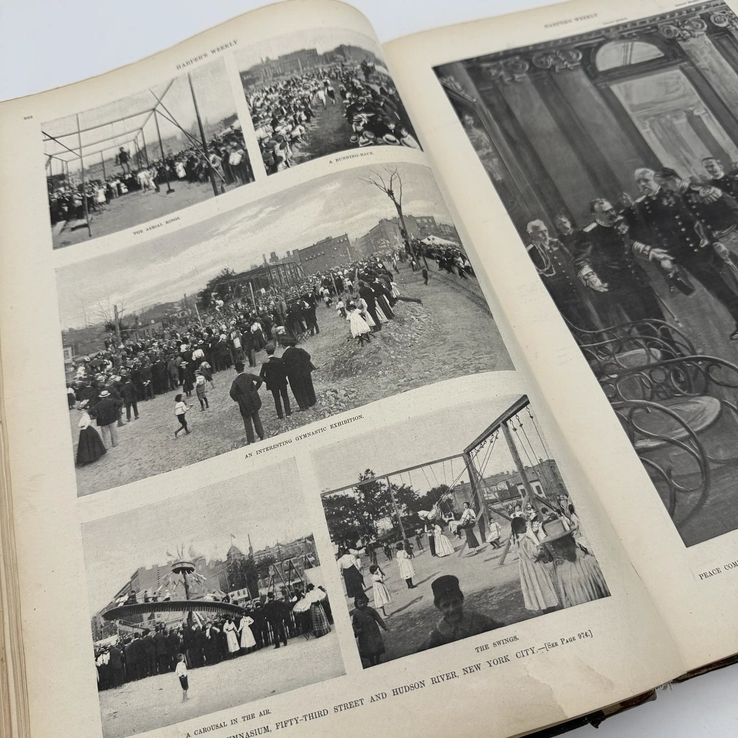 "Harper's Weekly" Vol. 42 for the year 1898, in a large bound book