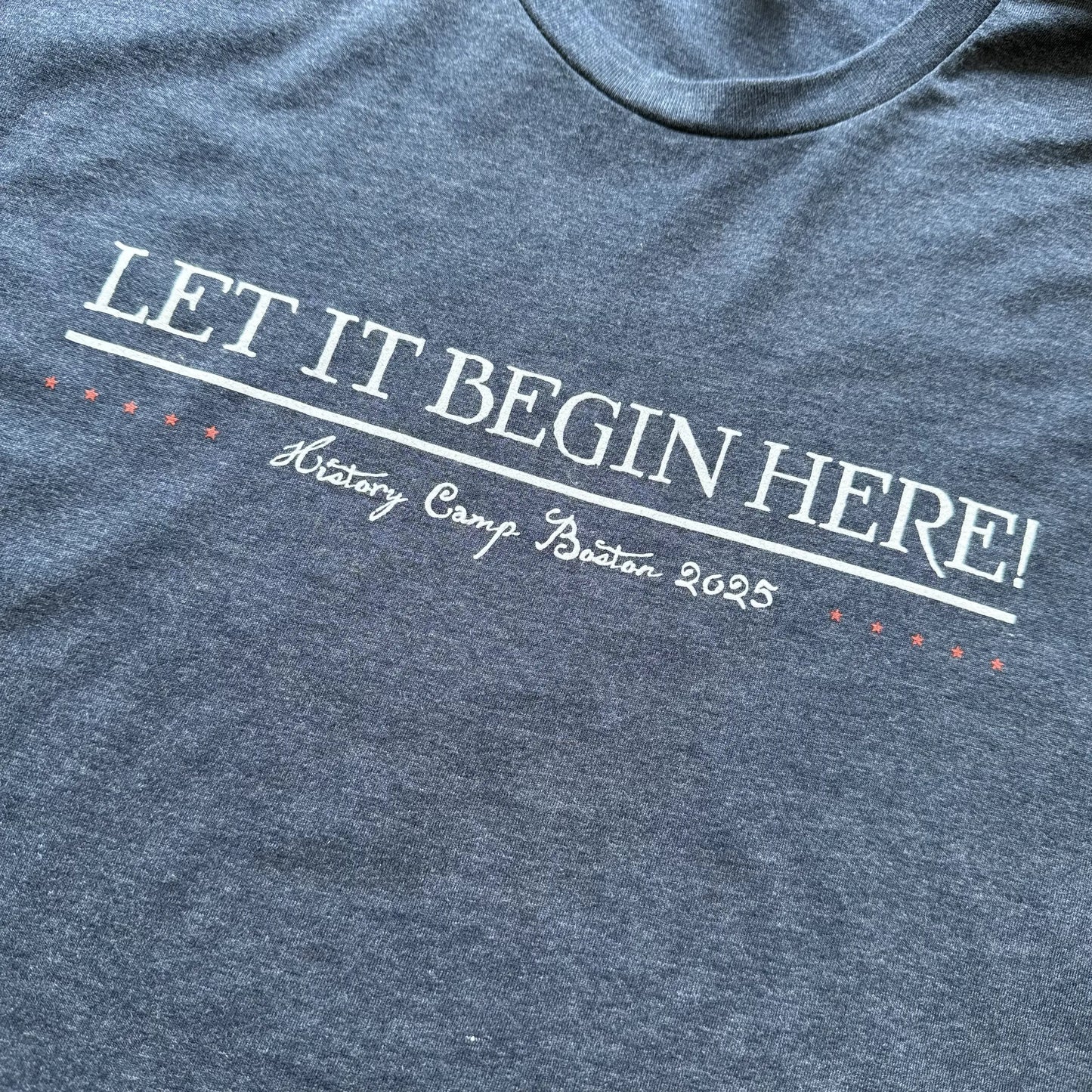 History Camp Boston 2025 T-shirt — Limited sizes — Will not be reprinted