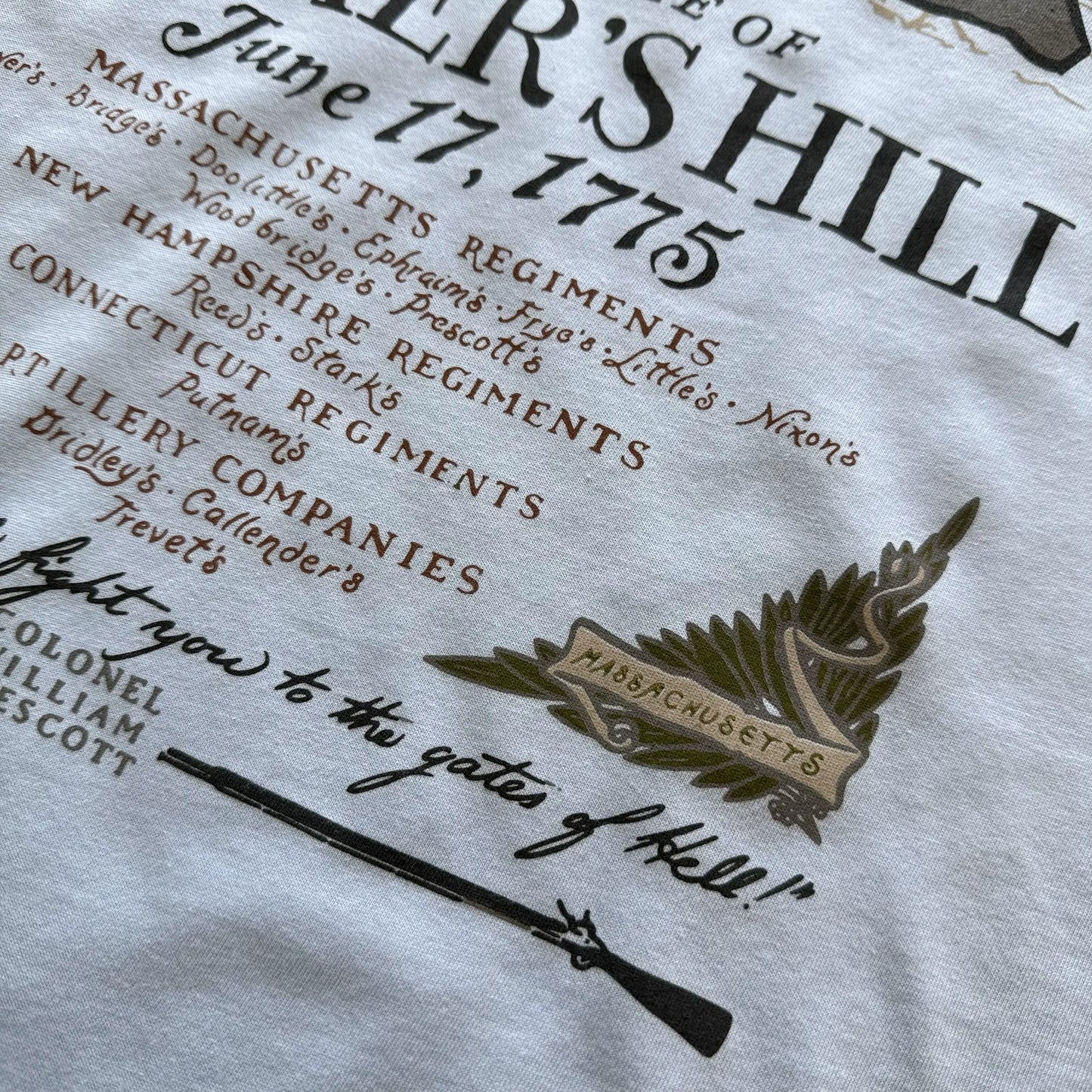 "The Battle of Bunker's Hill" Made in America Shirt — In your choice of two colors