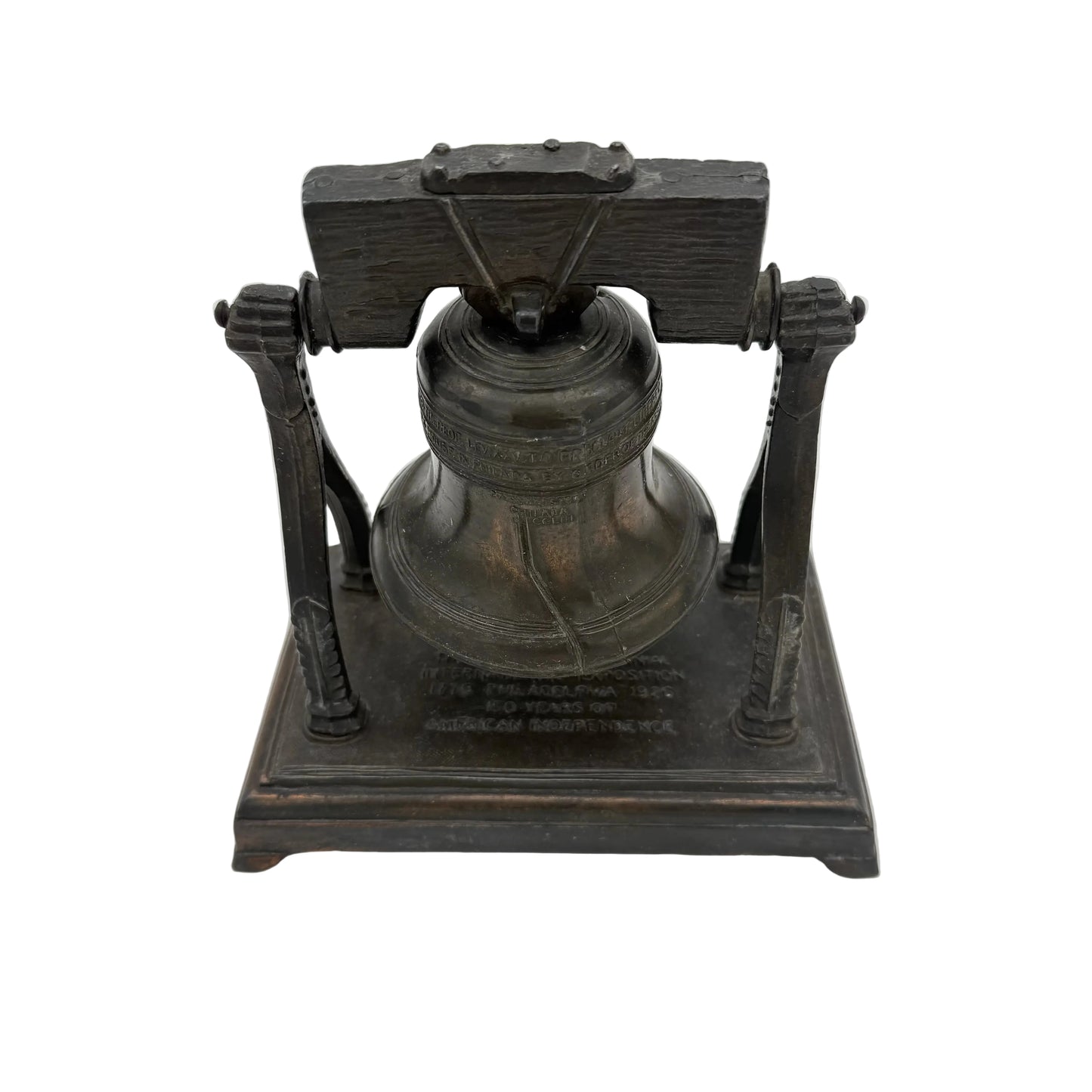 1926 Sesqui-Centennial International Exposition brass Liberty Bell bank