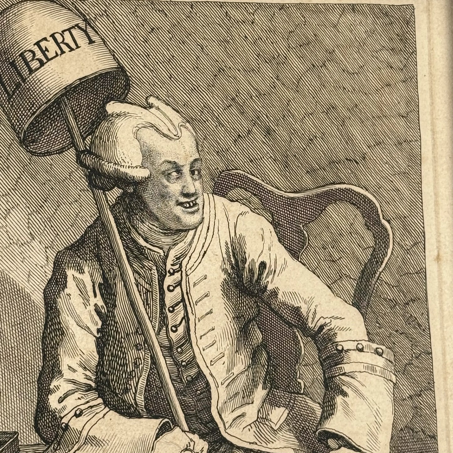 "John Wilkes, Esq." engraving by William Hogarth — 1763