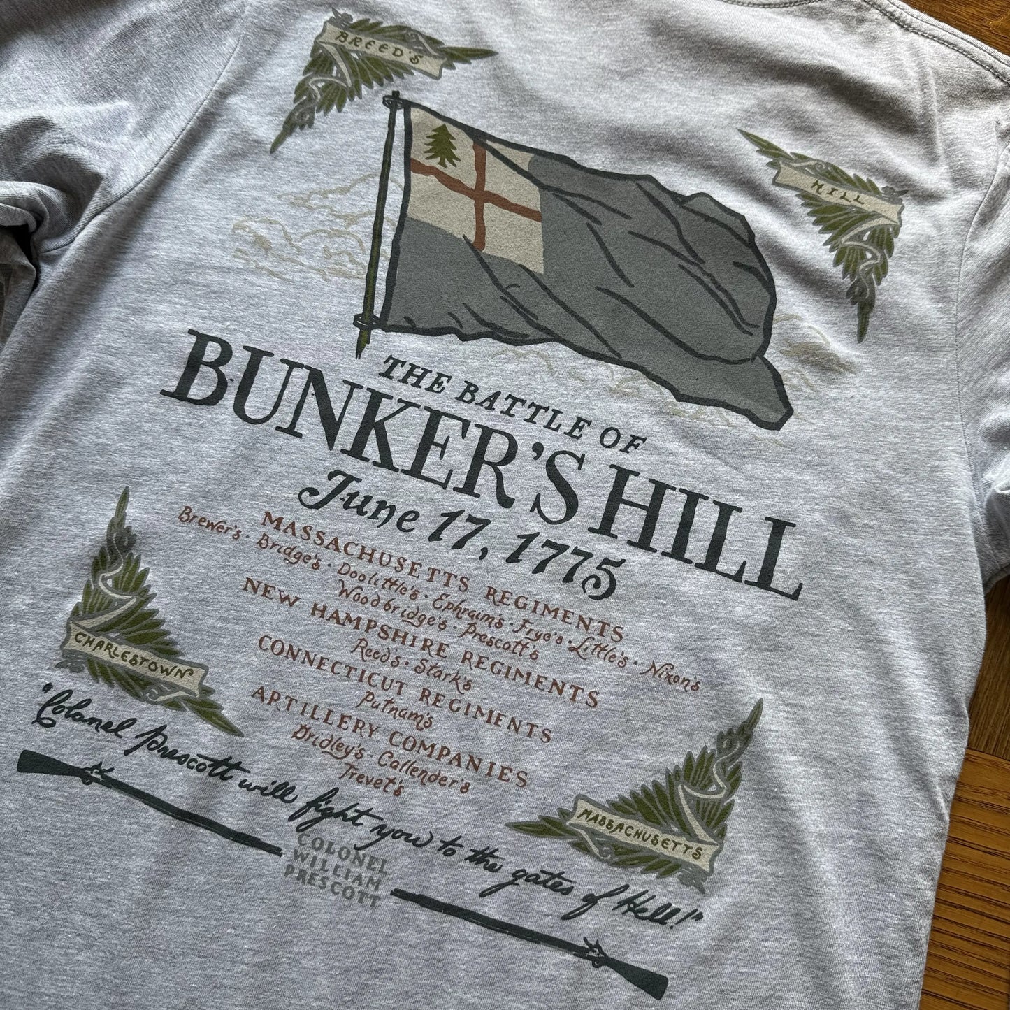 "The Battle of Bunker's Hill" Made in America Long-sleeved Shirt