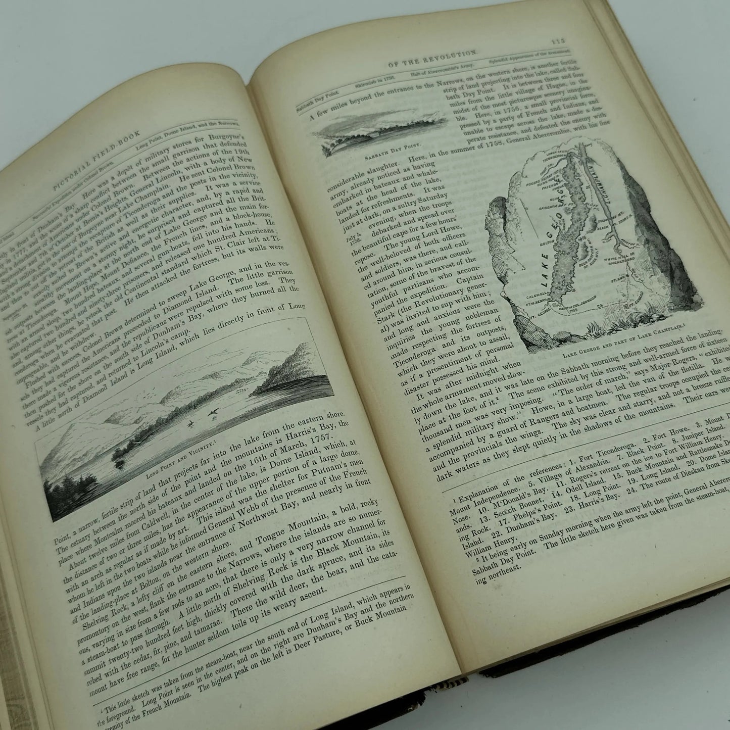 1859 "Pictorial Field-Book of the Revolution by Benson Lossing" — Two volumes