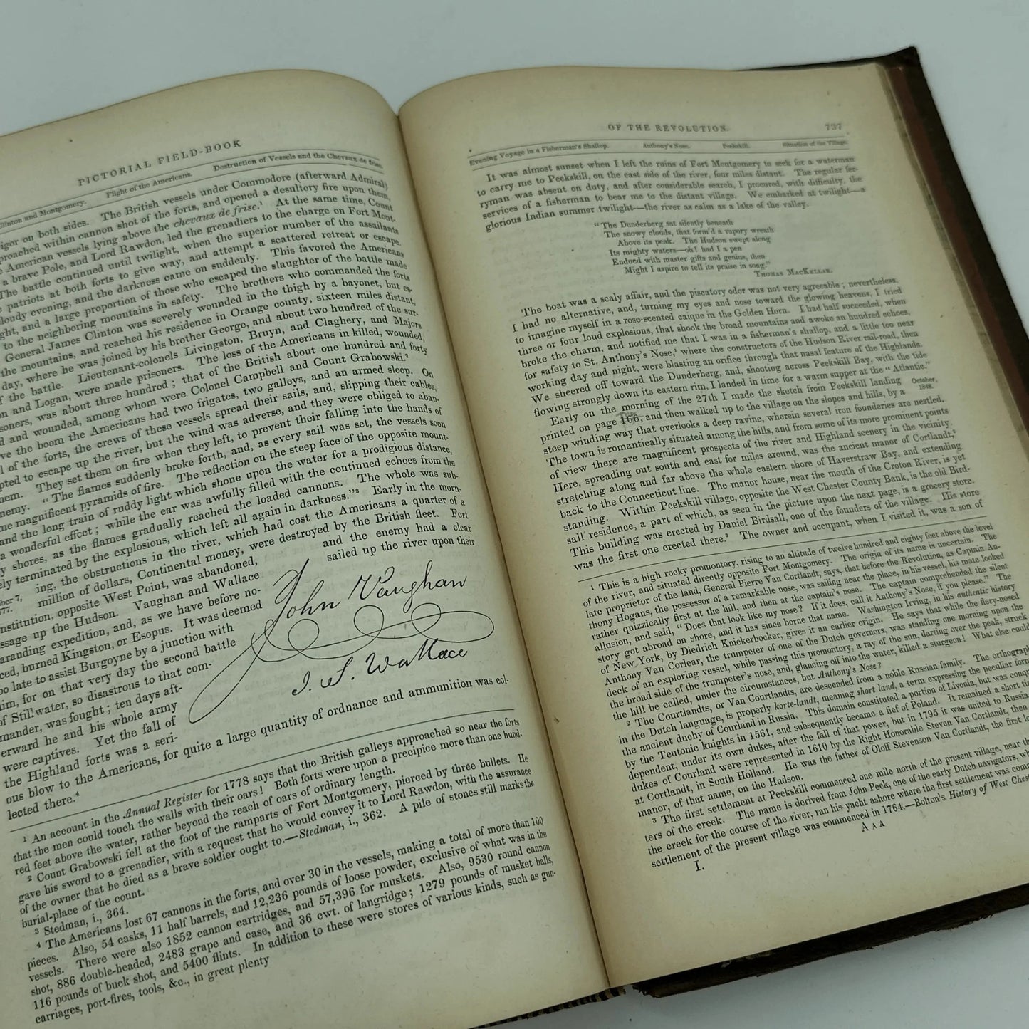 1859 "Pictorial Field-Book of the Revolution by Benson Lossing" — Two volumes