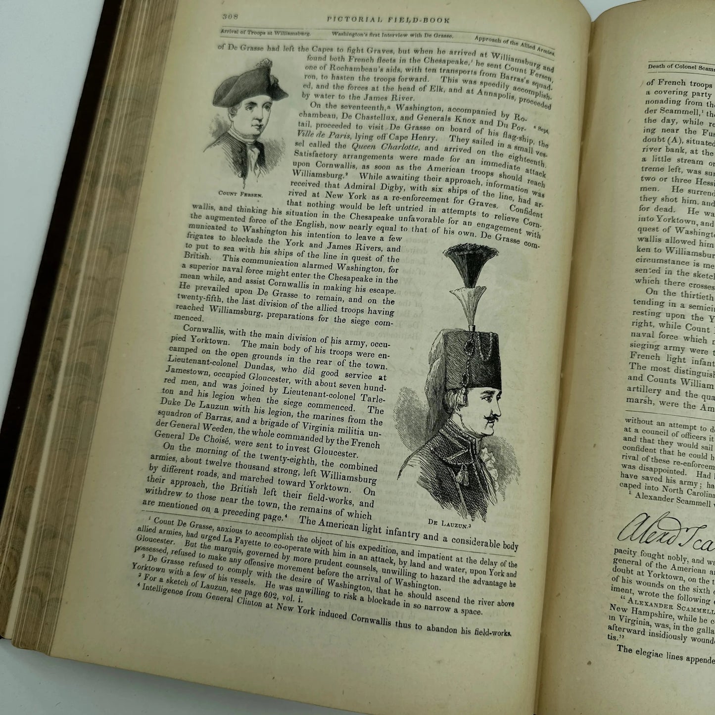 1859 "Pictorial Field-Book of the Revolution by Benson Lossing" — Two volumes
