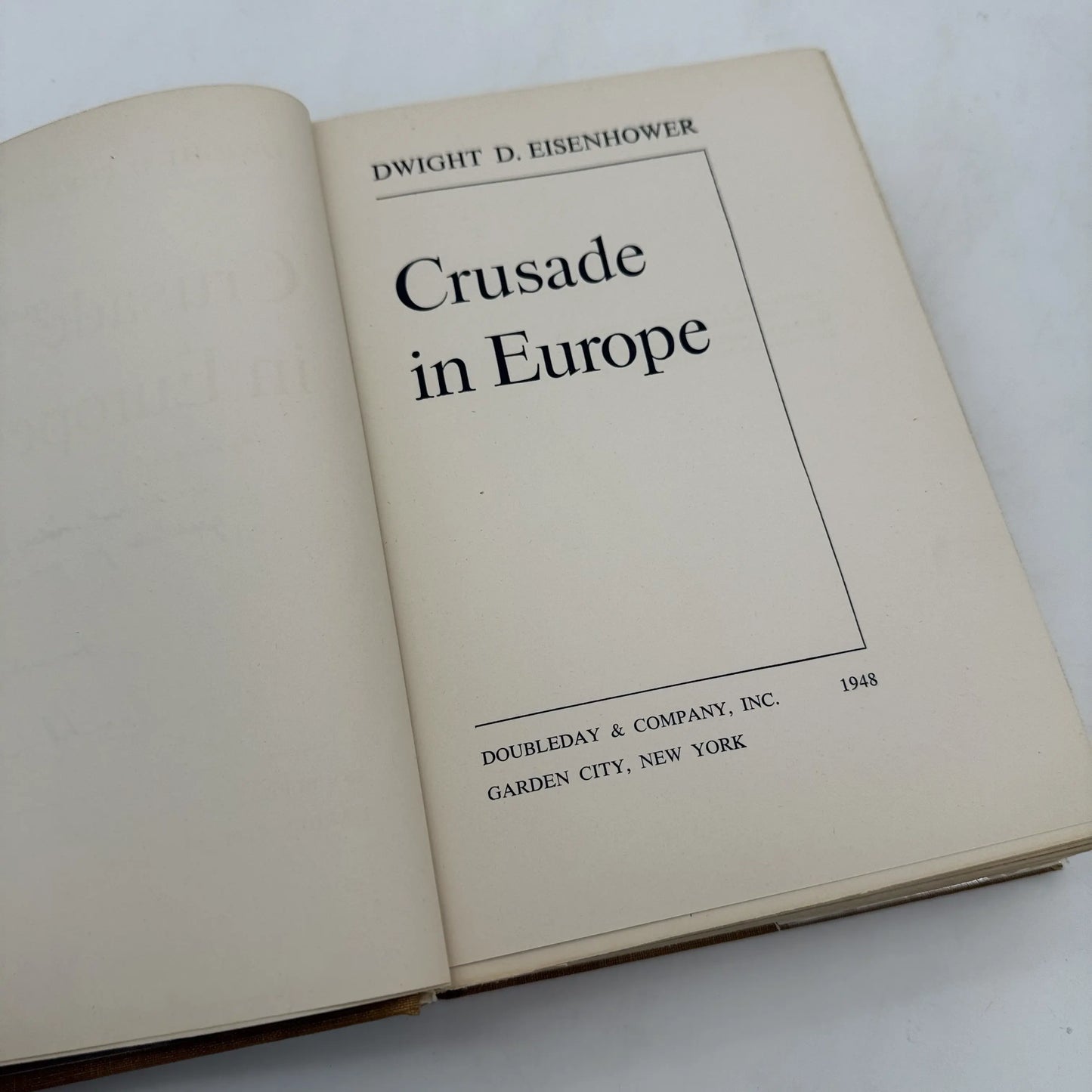 "Crusade in Europe" by Dwight D. Eisenhower — Signed copy