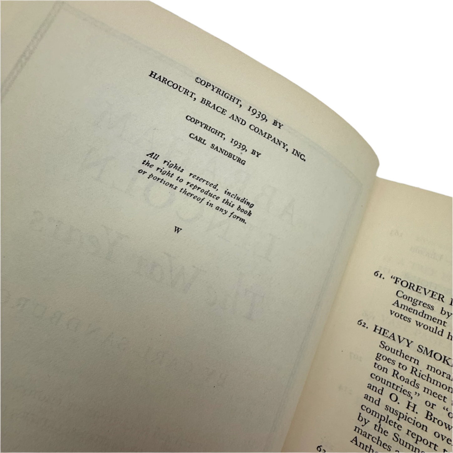 "Abraham Lincoln: The Prairie Years and The War Years" by Carl Sandburg — Complete six volume set