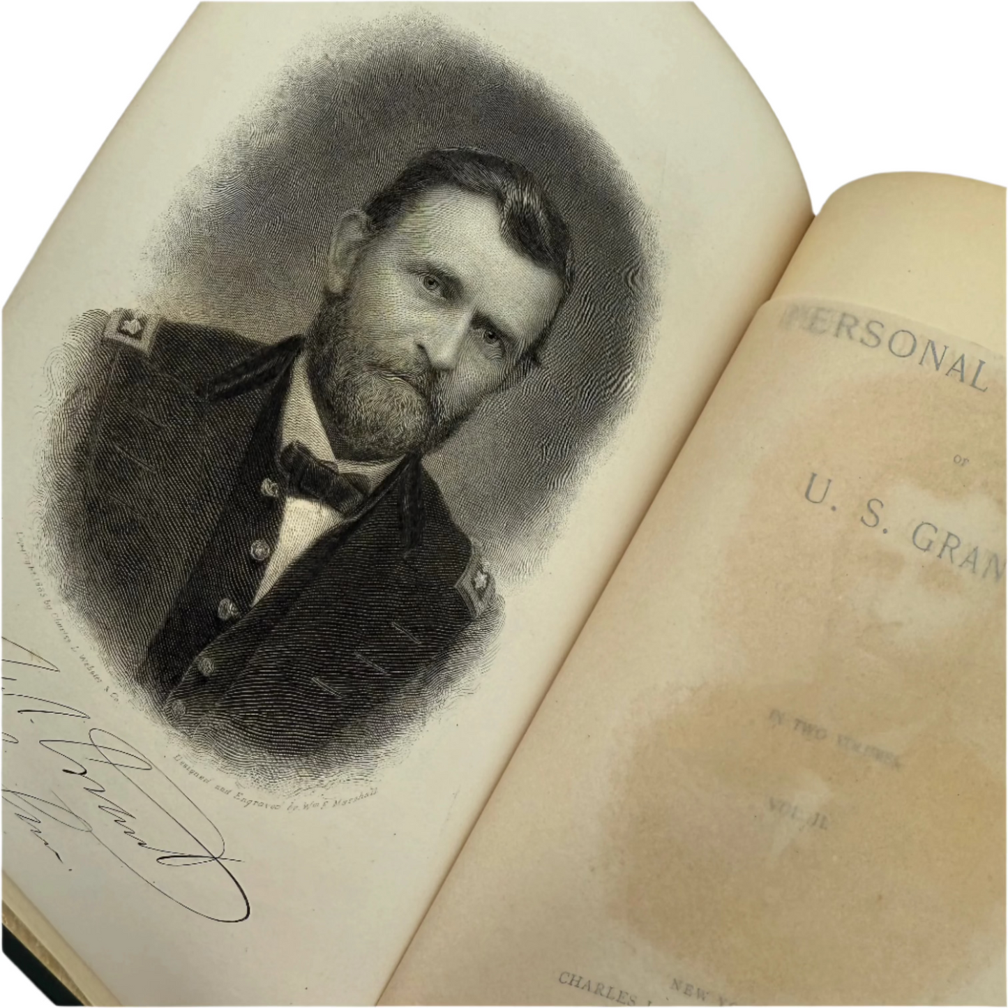 1885-86 Personal Memoirs of U.S. Grant in Two volumes