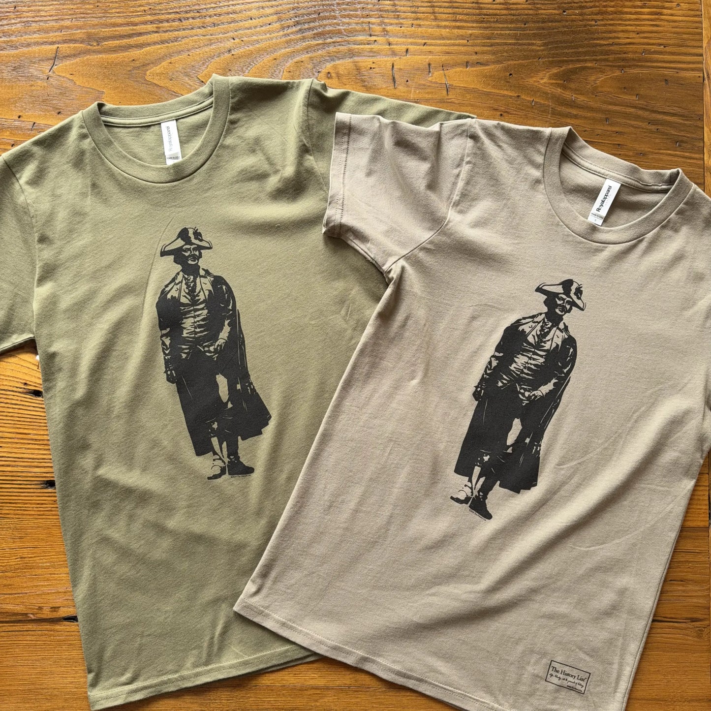 Nathanael Greene "We fight!" shirt — Made in America in Military and Coyote Brown from The History List Store.