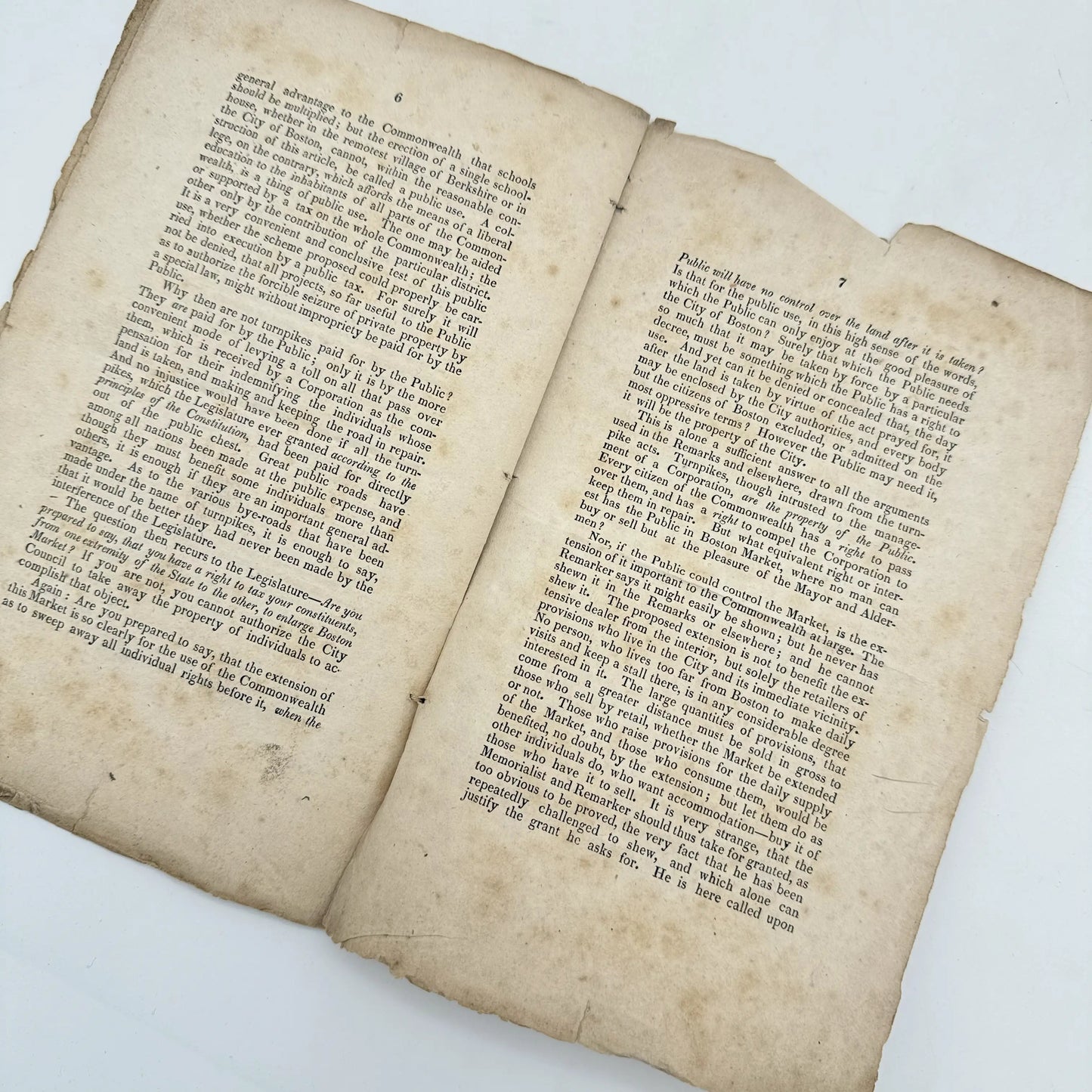 Framed restrike of engraving of Faneuil Hall (19th century) — Hand colored — With historical document