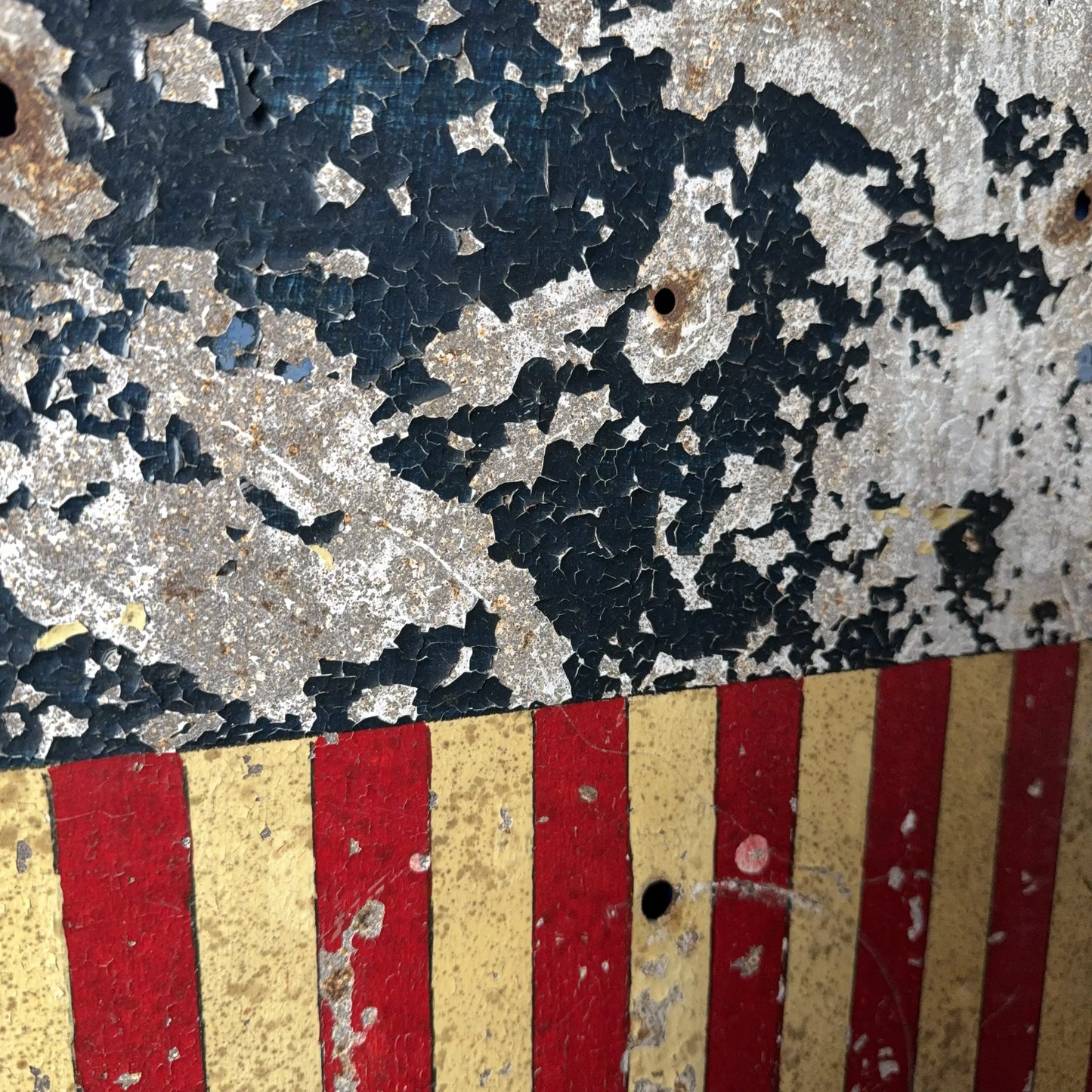 American Flag Tin shield — Early 1900s