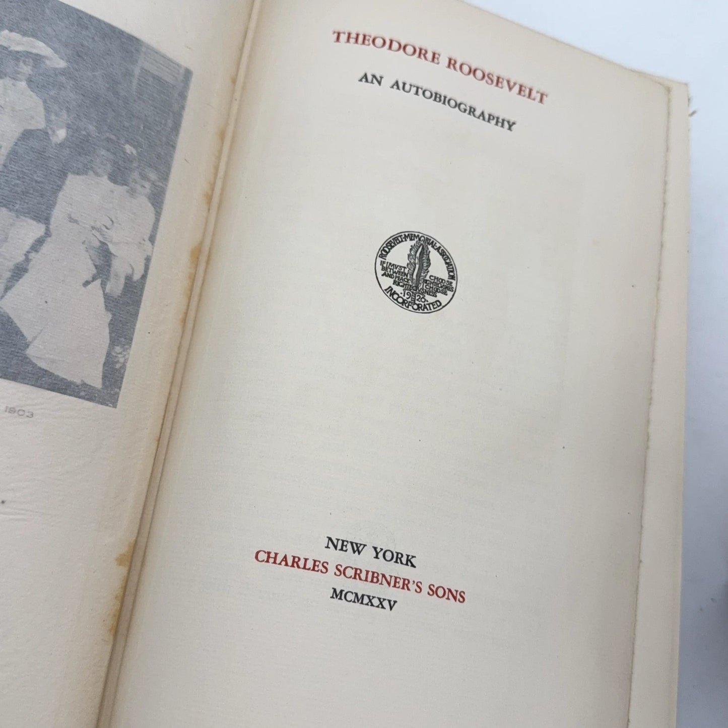 SOLD — "The Works of Theodore Roosevelt" — Five volumes in a numbered set from the Memorial Edition