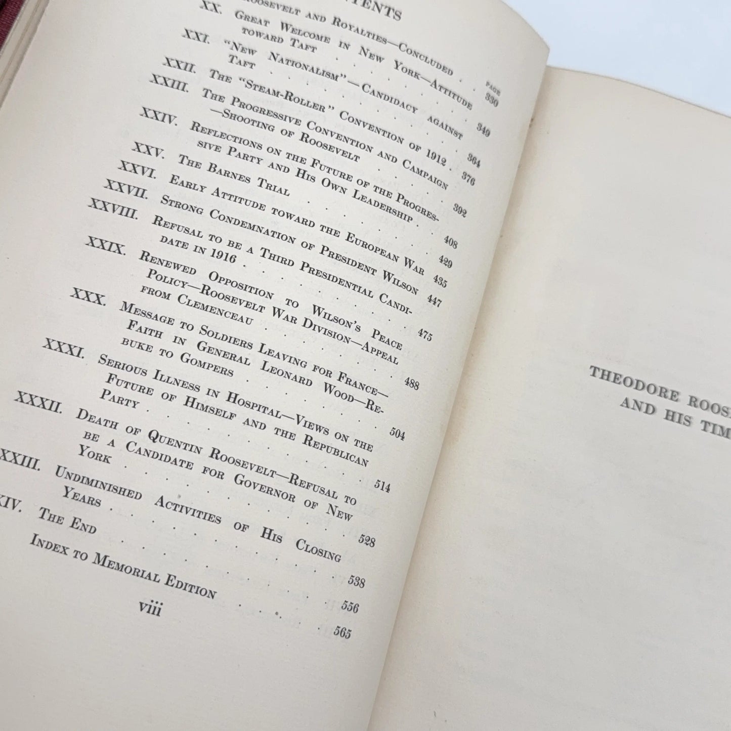 SOLD — "The Works of Theodore Roosevelt" — Five volumes in a numbered set from the Memorial Edition