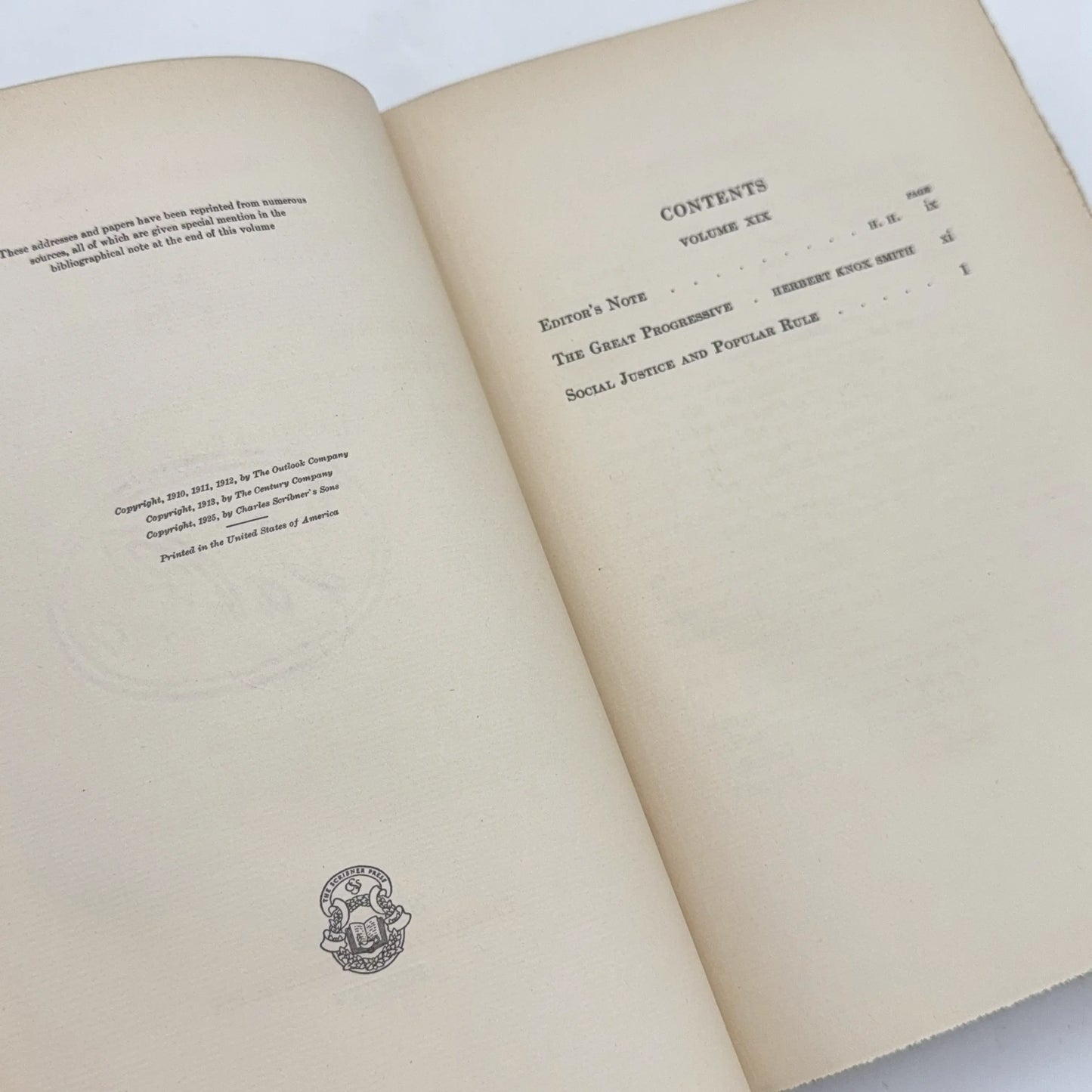 SOLD — "The Works of Theodore Roosevelt" — Five volumes in a numbered set from the Memorial Edition