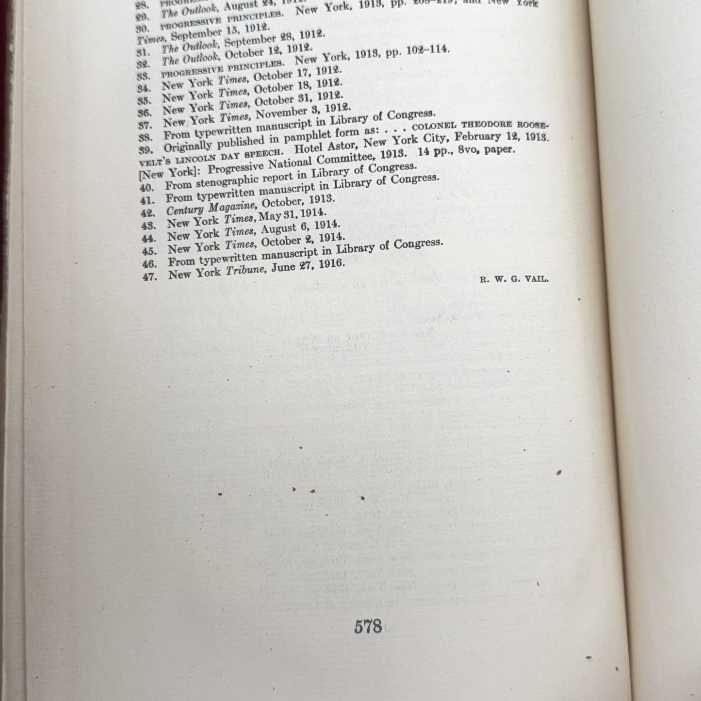 SOLD — "The Works of Theodore Roosevelt" — Five volumes in a numbered set from the Memorial Edition