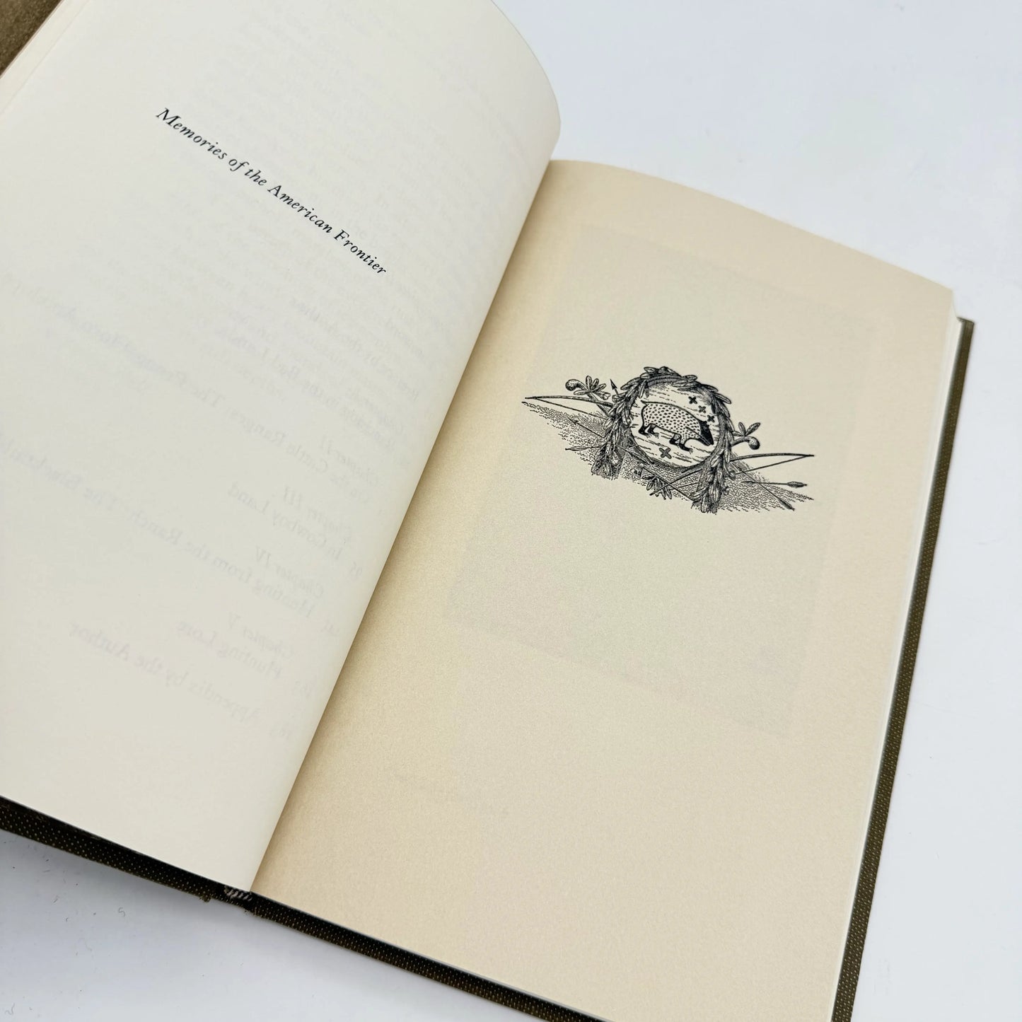 "Memories of the American Frontier" by Theodore Roosevelt — In its original slipcase