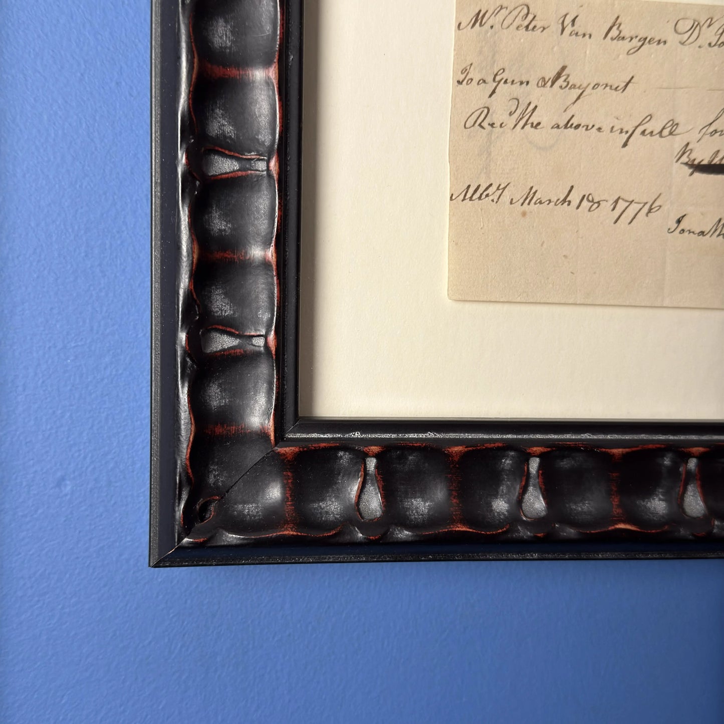 Receipt for purchase of gun and bayonet — March 18, 1776