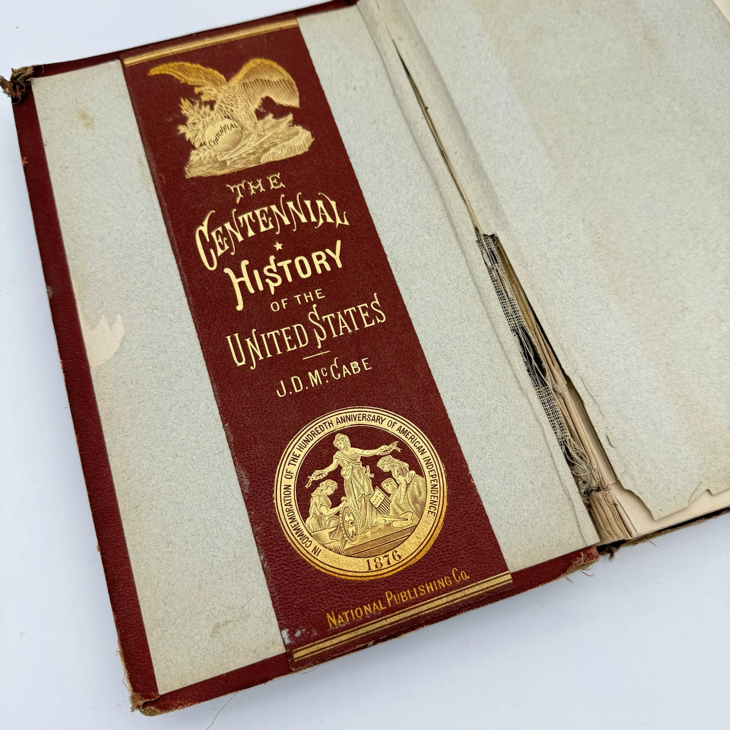 "Centennial History of the United States" by James Dabney McCabe — Salesman's copy