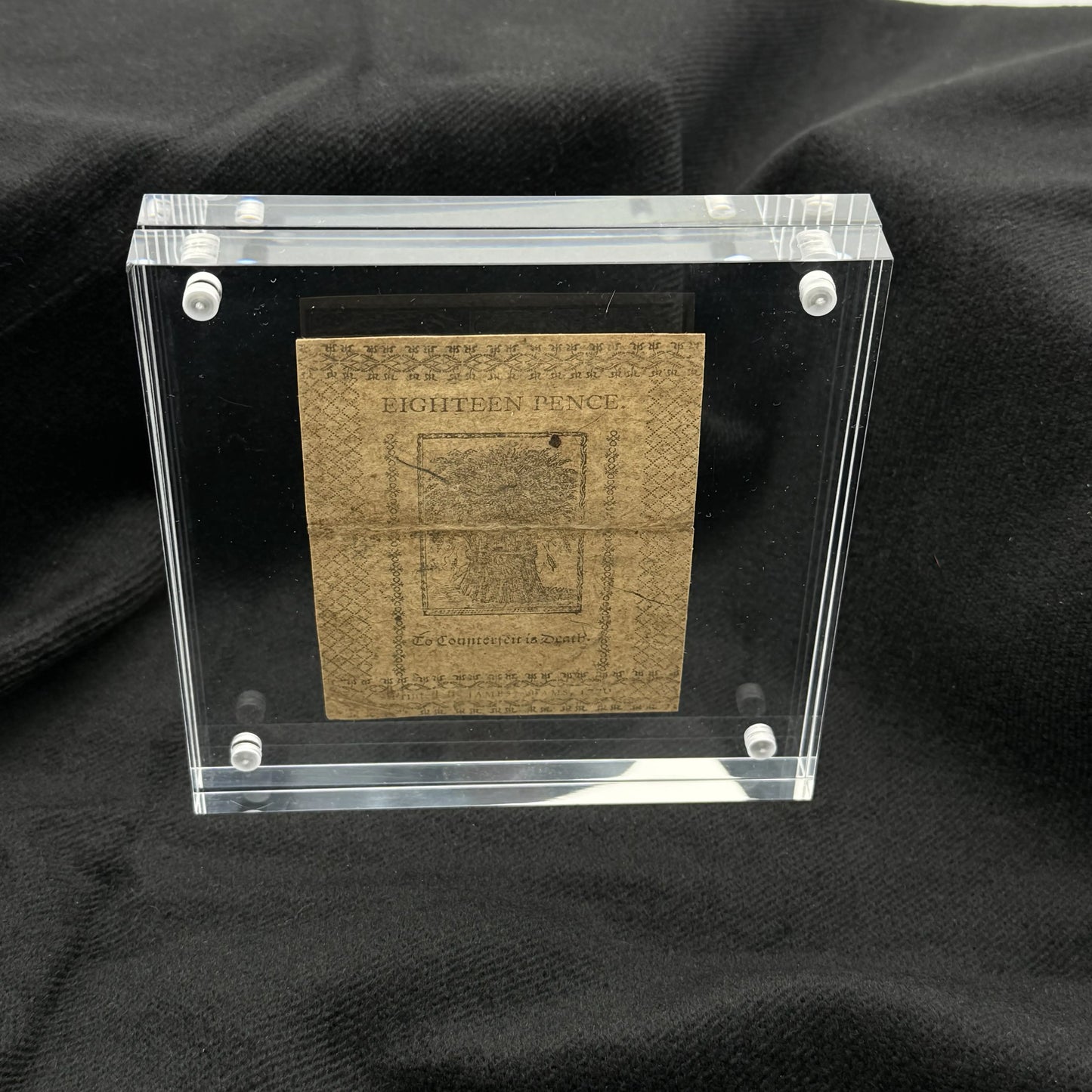 Colonial Currency — Delaware — January 1, 1776 — 18 pence