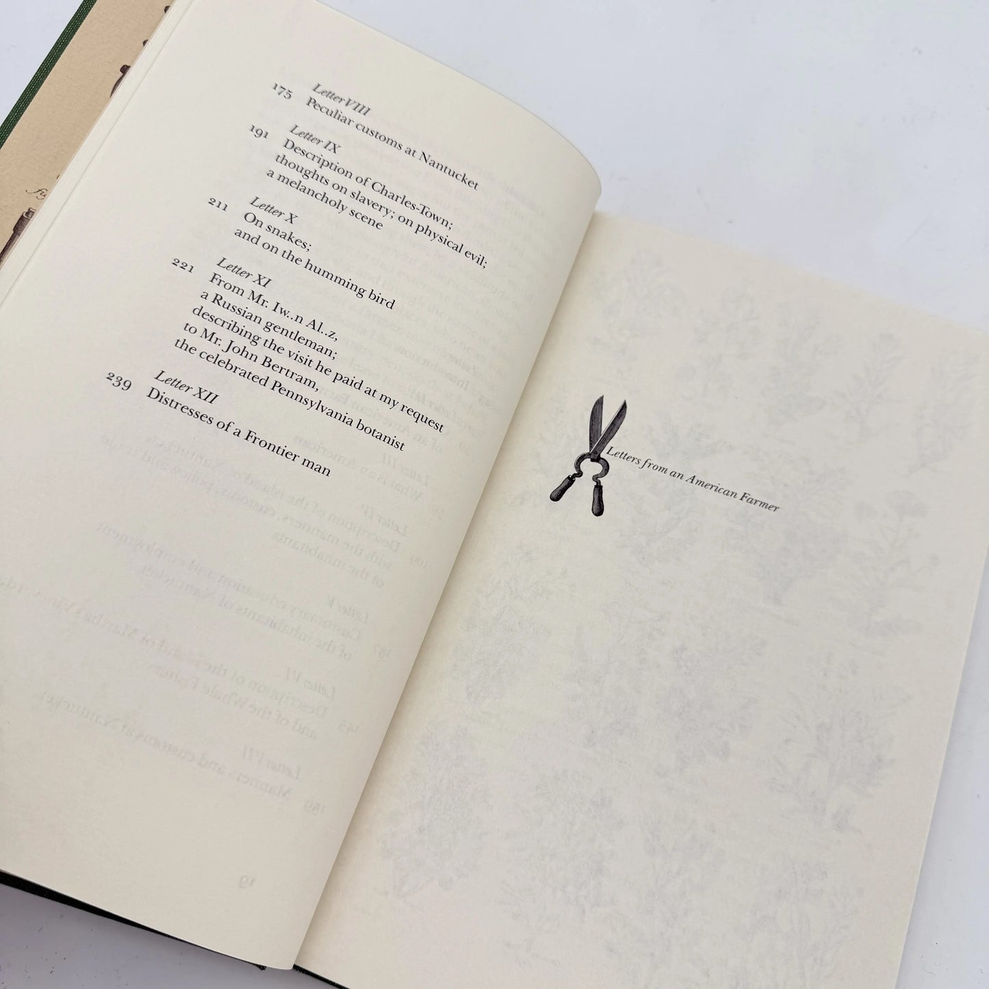 "Letters from an American Farmer" by J. Hector St. John de Crèvecœur