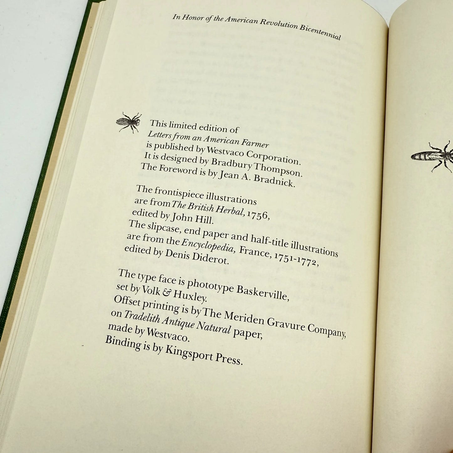 "Letters from an American Farmer" by J. Hector St. John de Crèvecœur