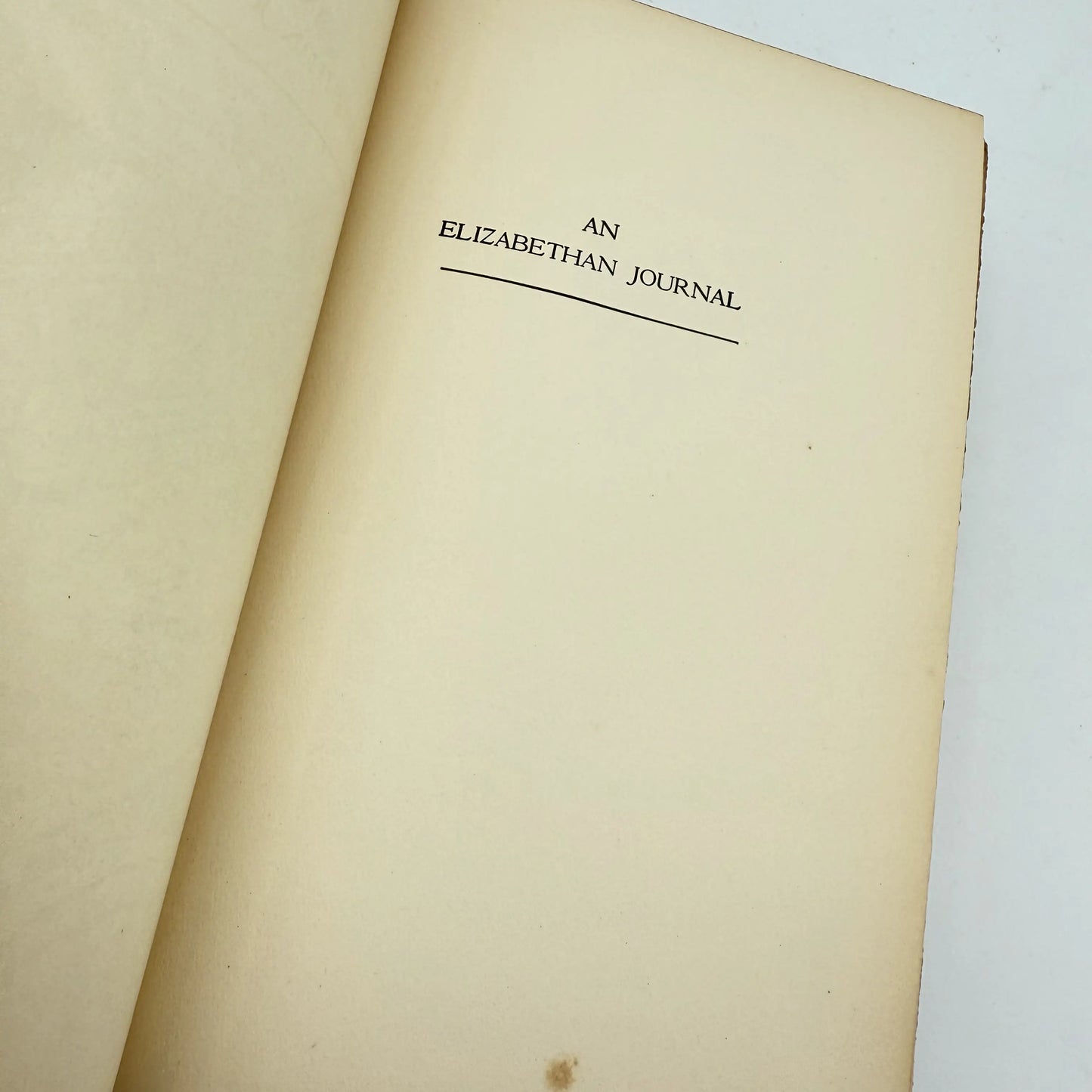 "An Elizabethan Journal" by G.B. Harrison — 1938