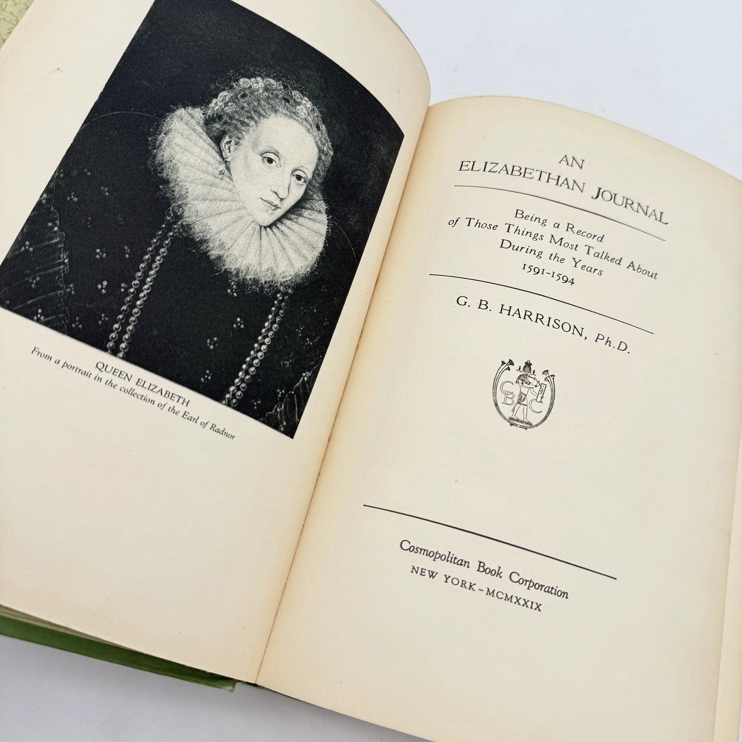 "An Elizabethan Journal" by G.B. Harrison — 1938