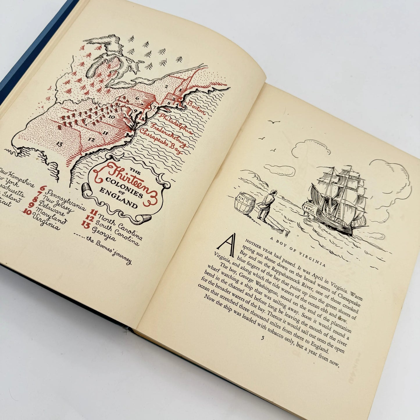"George Washington's World" by Genevieve Foster — Signed by the author — Book for young adults