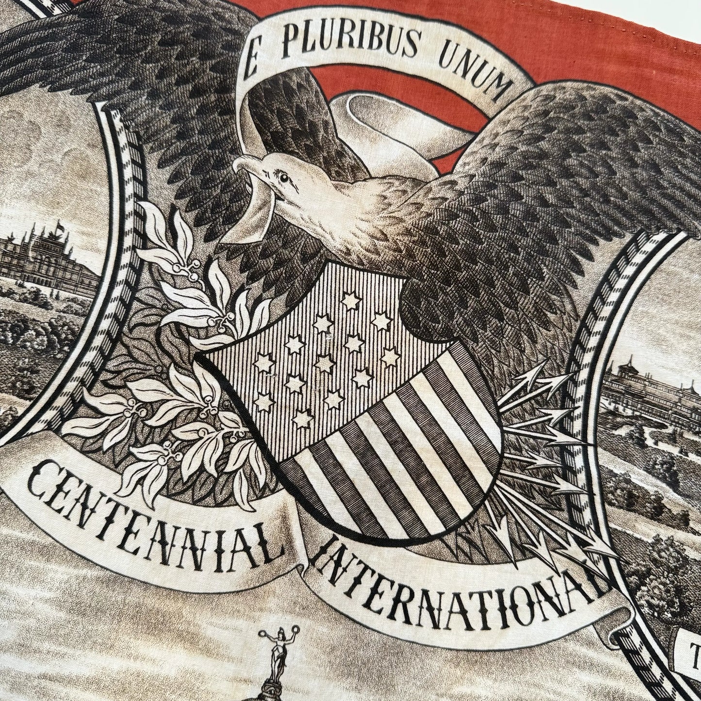 1876 Centennial International Exhibition printed cloth