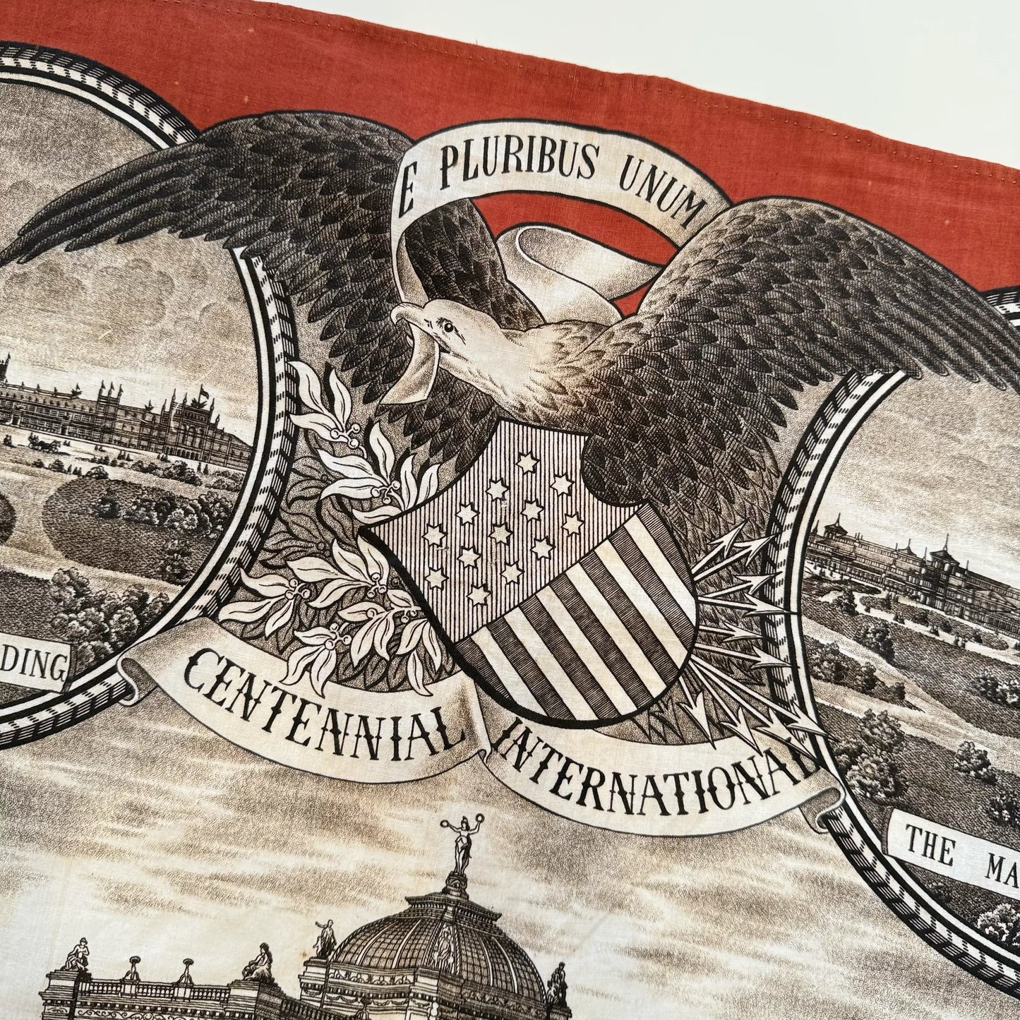 1876 Centennial International Exhibition printed cloth