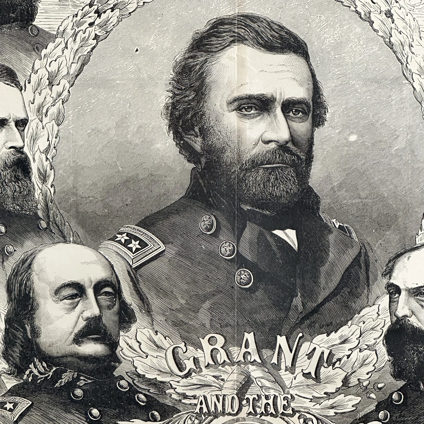 1893 "Grant and the Generals of the Army of the Potomac" — Framed print