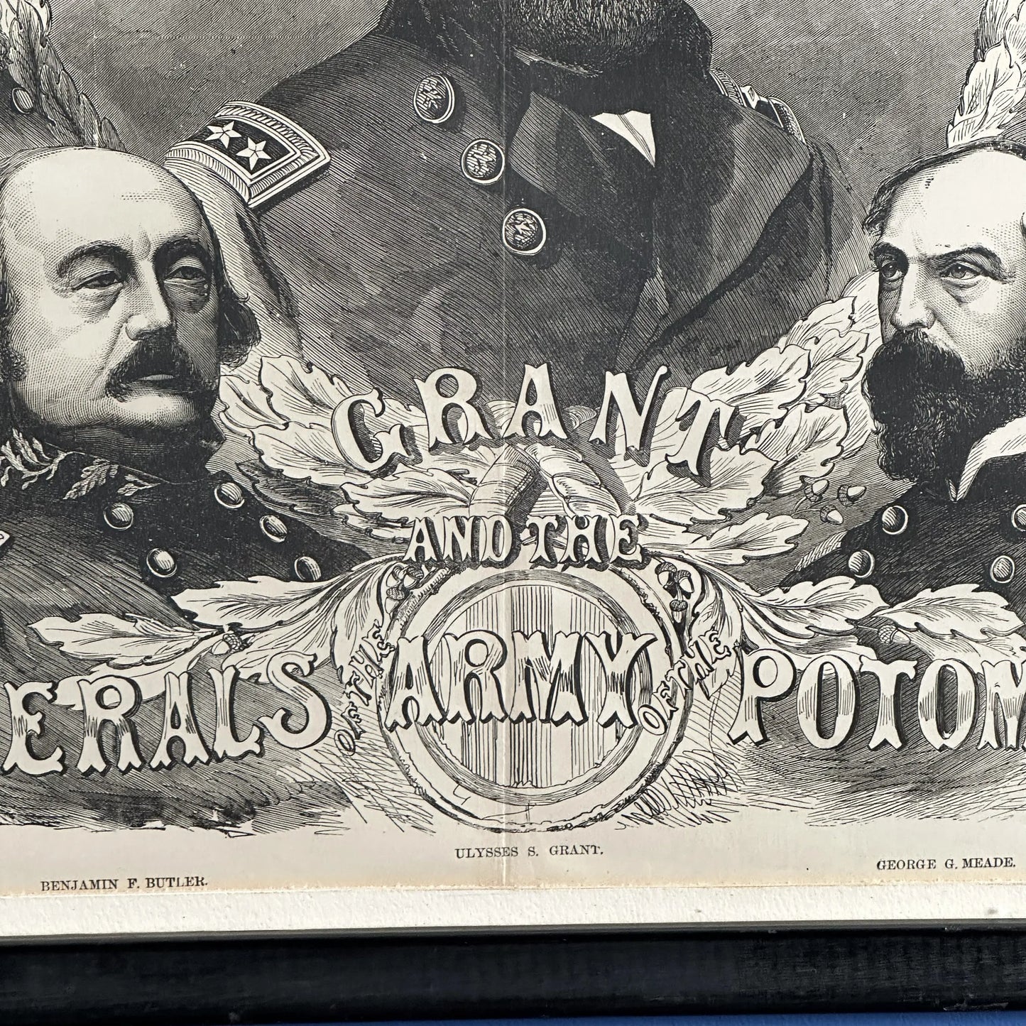 1893 "Grant and the Generals of the Army of the Potomac" — Framed print