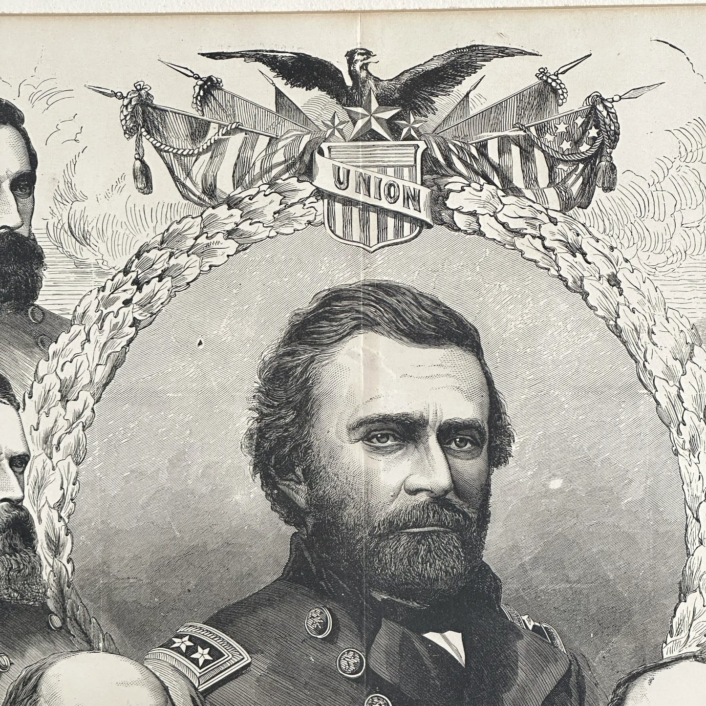 1893 "Grant and the Generals of the Army of the Potomac" — Framed print