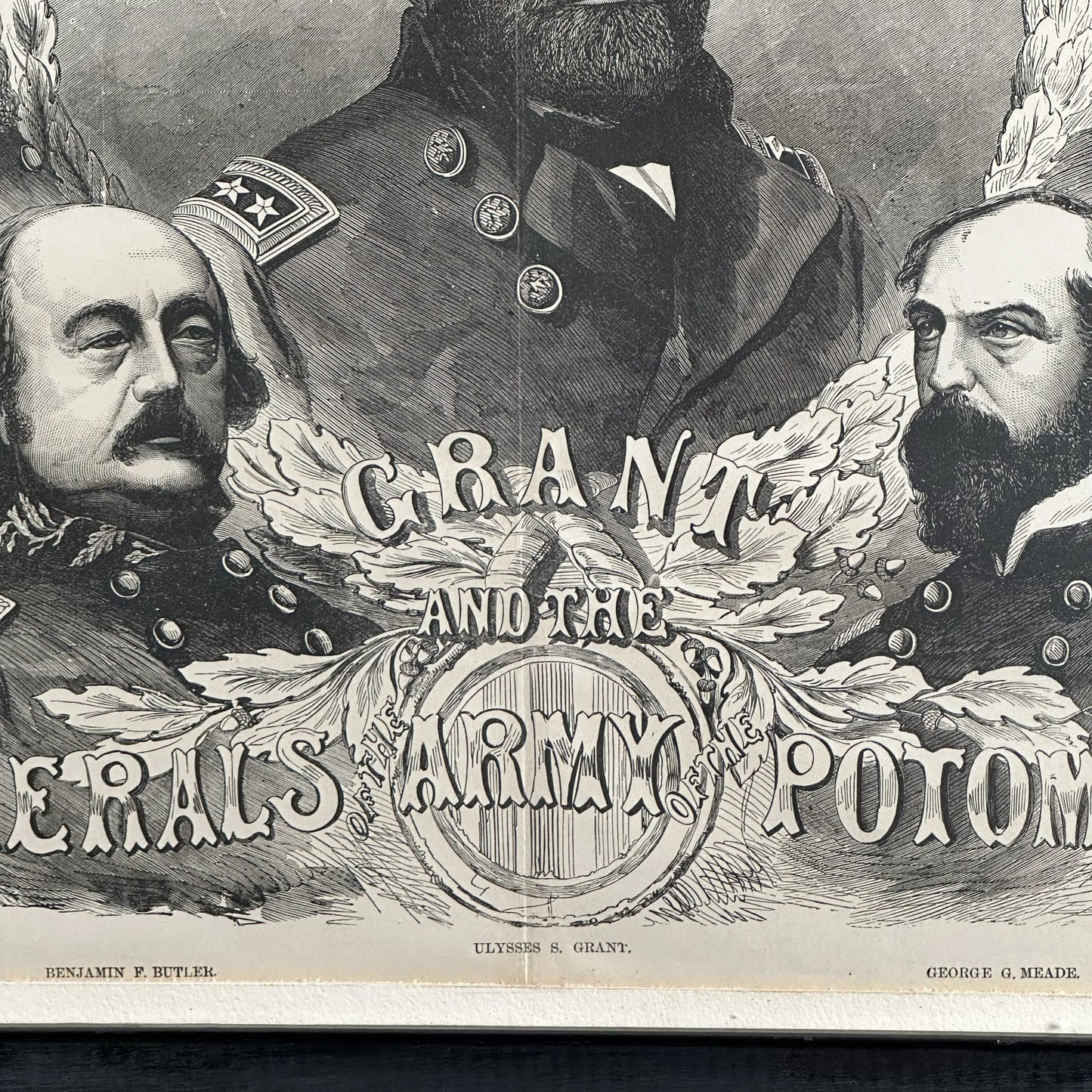 1893 "Grant and the Generals of the Army of the Potomac" — Framed print