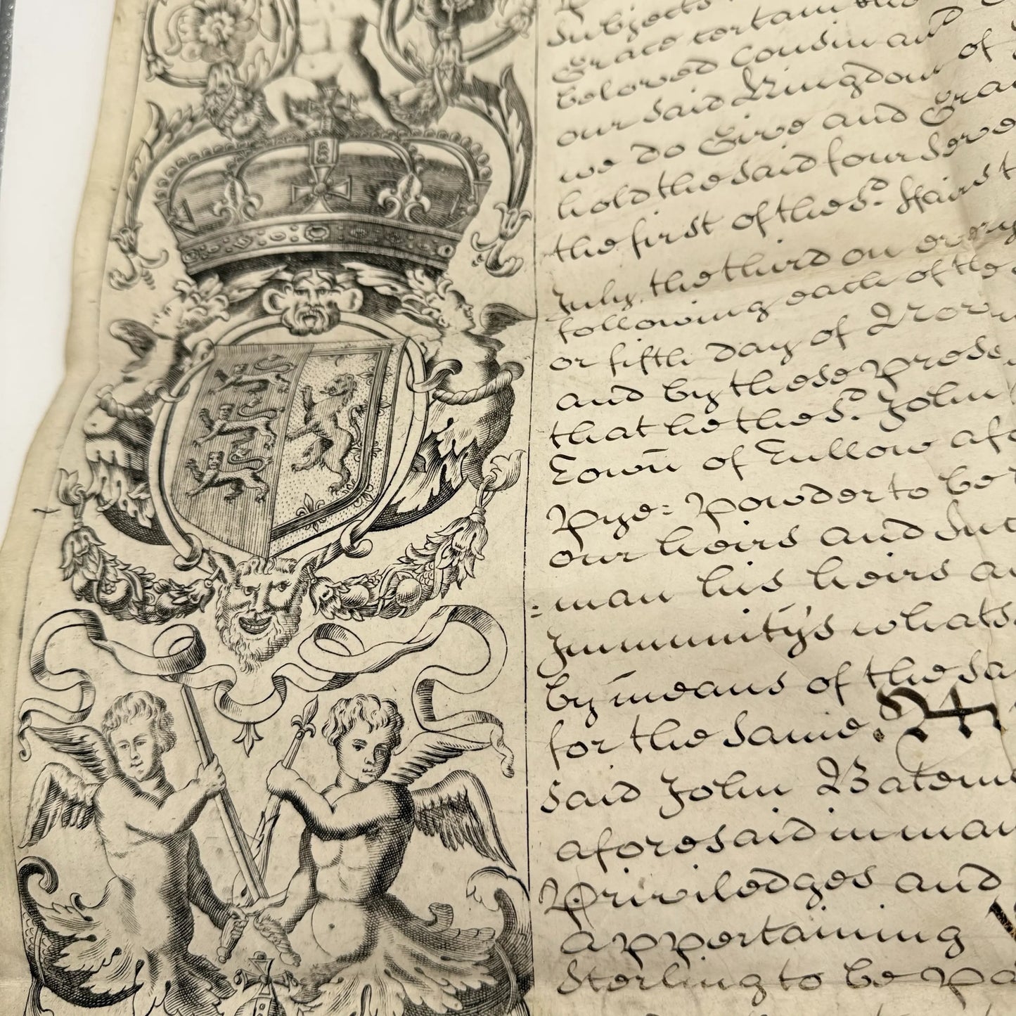 1750 Royal letters patent under the reign of Reign of King George II, King of England and Ireland