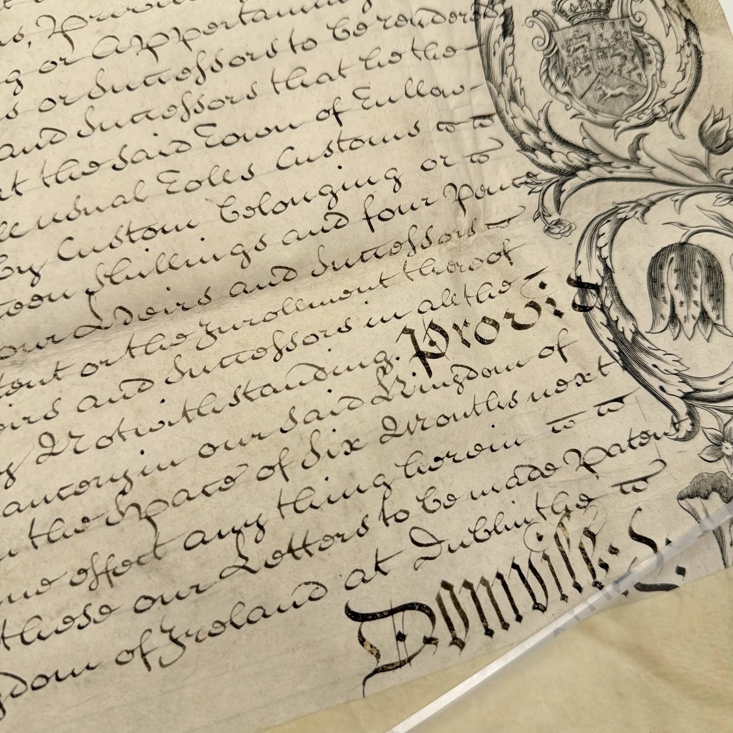1750 Royal letters patent under the reign of Reign of King George II, King of England and Ireland