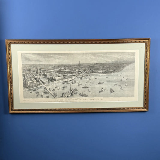 "The World's Columbian Exposition, Chicago, Illinois, U.S.A. 1893" — Framed Engraving