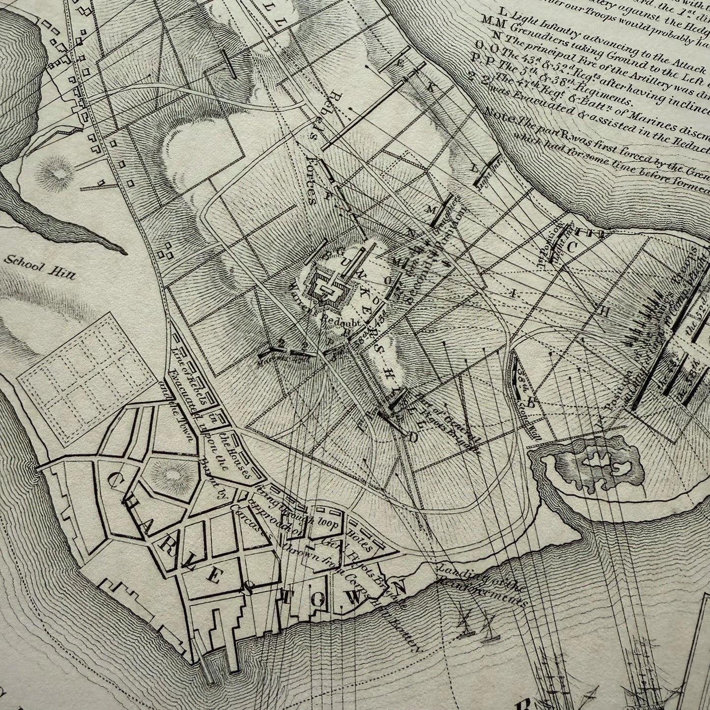 1775 "A plan of the action at Bunker's Hill" — Archival print
