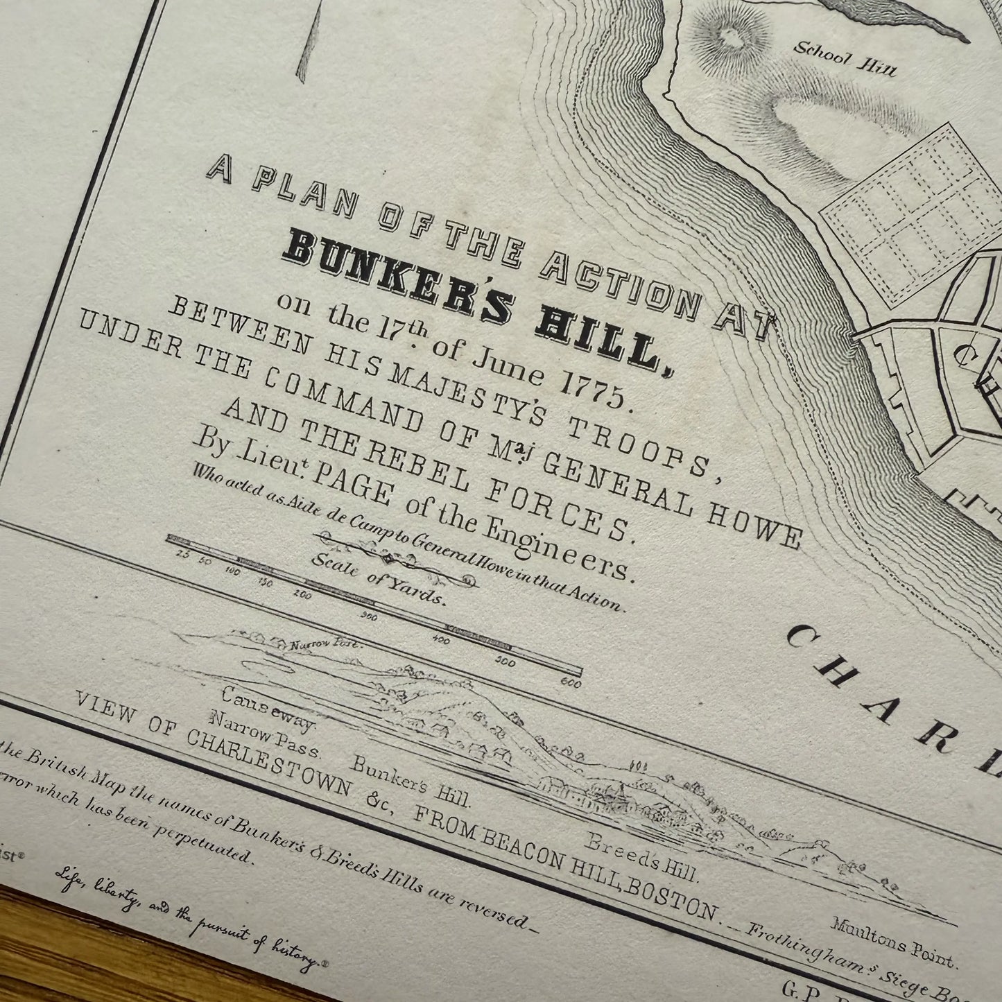 1775 "A plan of the action at Bunker's Hill" — Archival print
