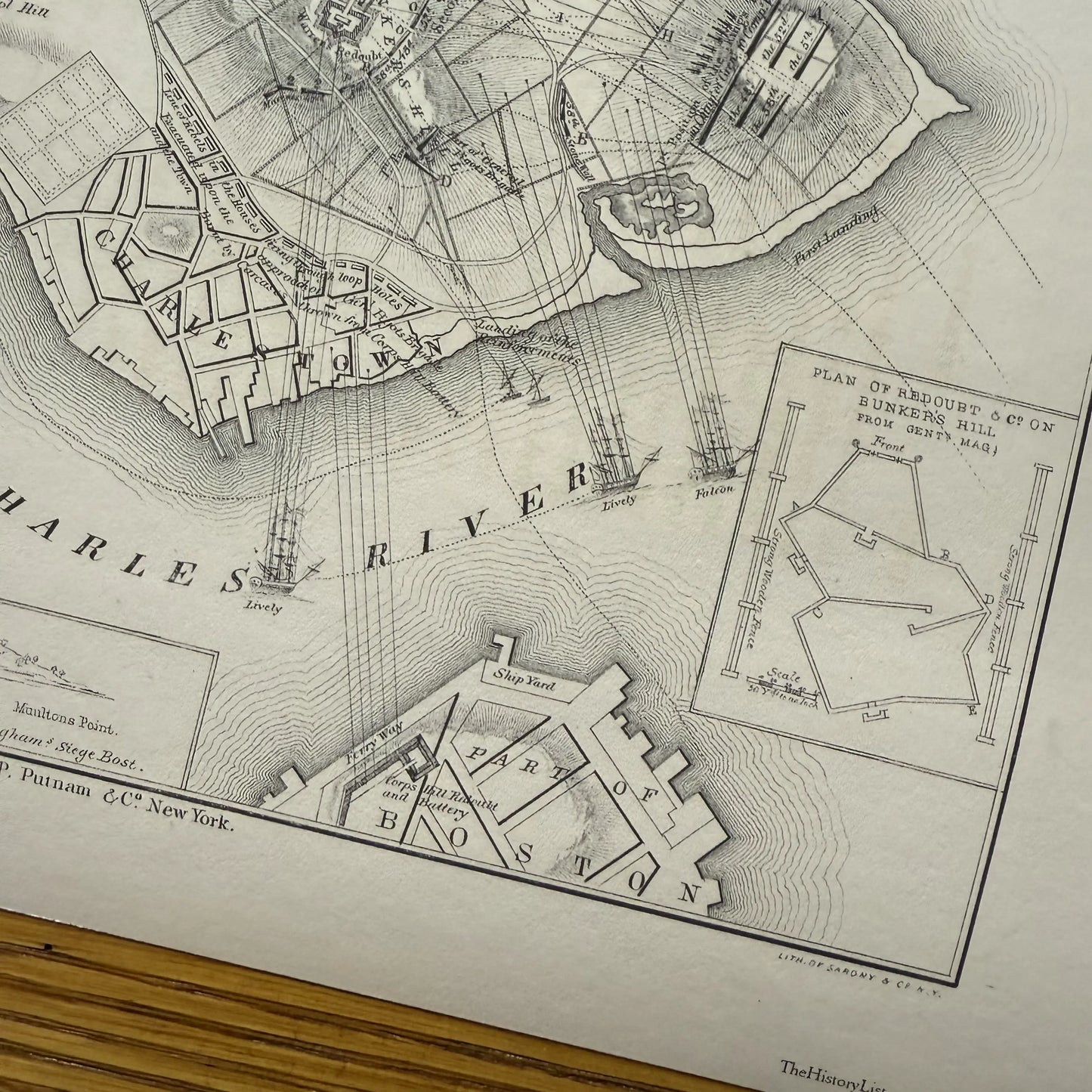1775 "A plan of the action at Bunker's Hill" — Archival print