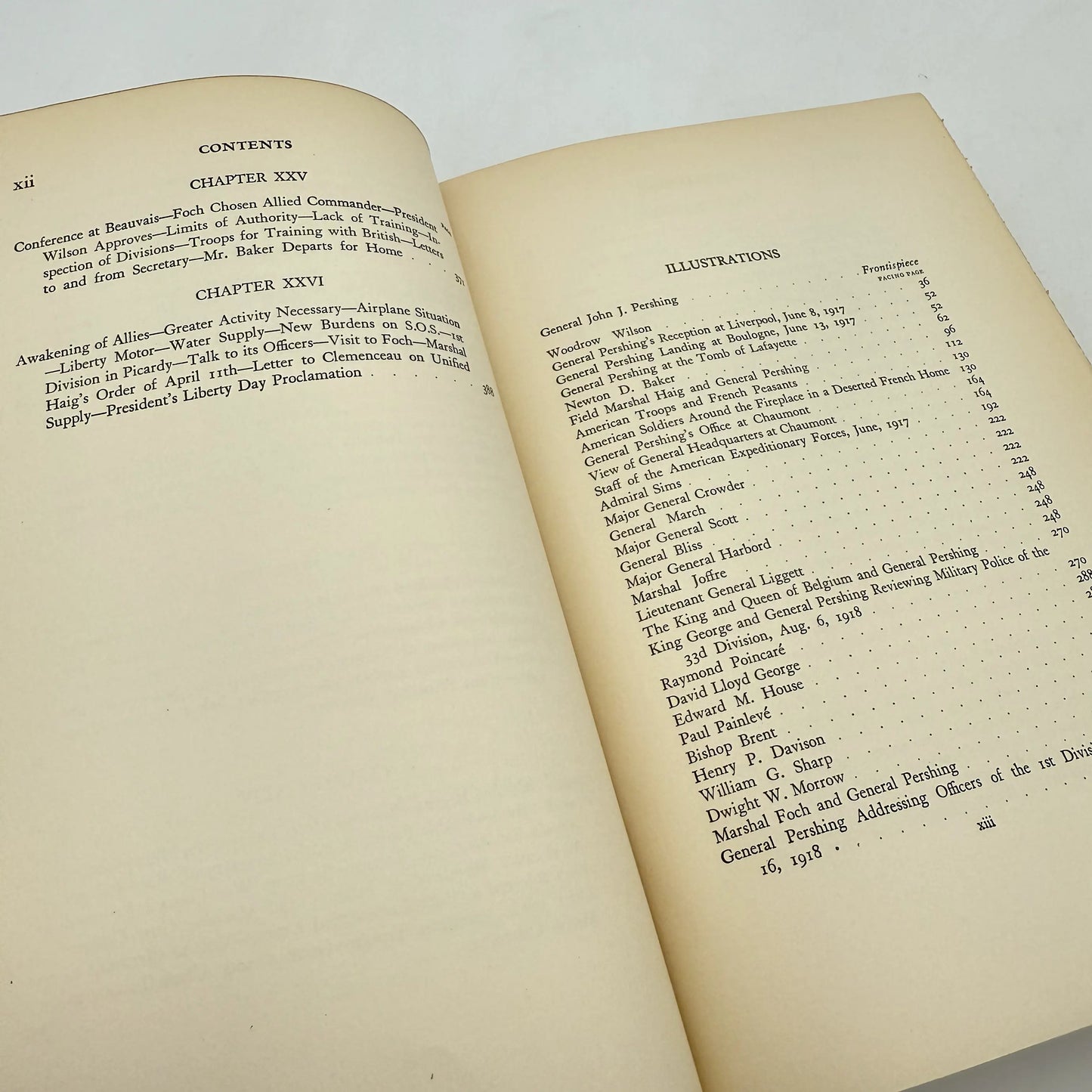 "My Experiences in the World War" by John J. Pershing — 1921 — Two Volume Set