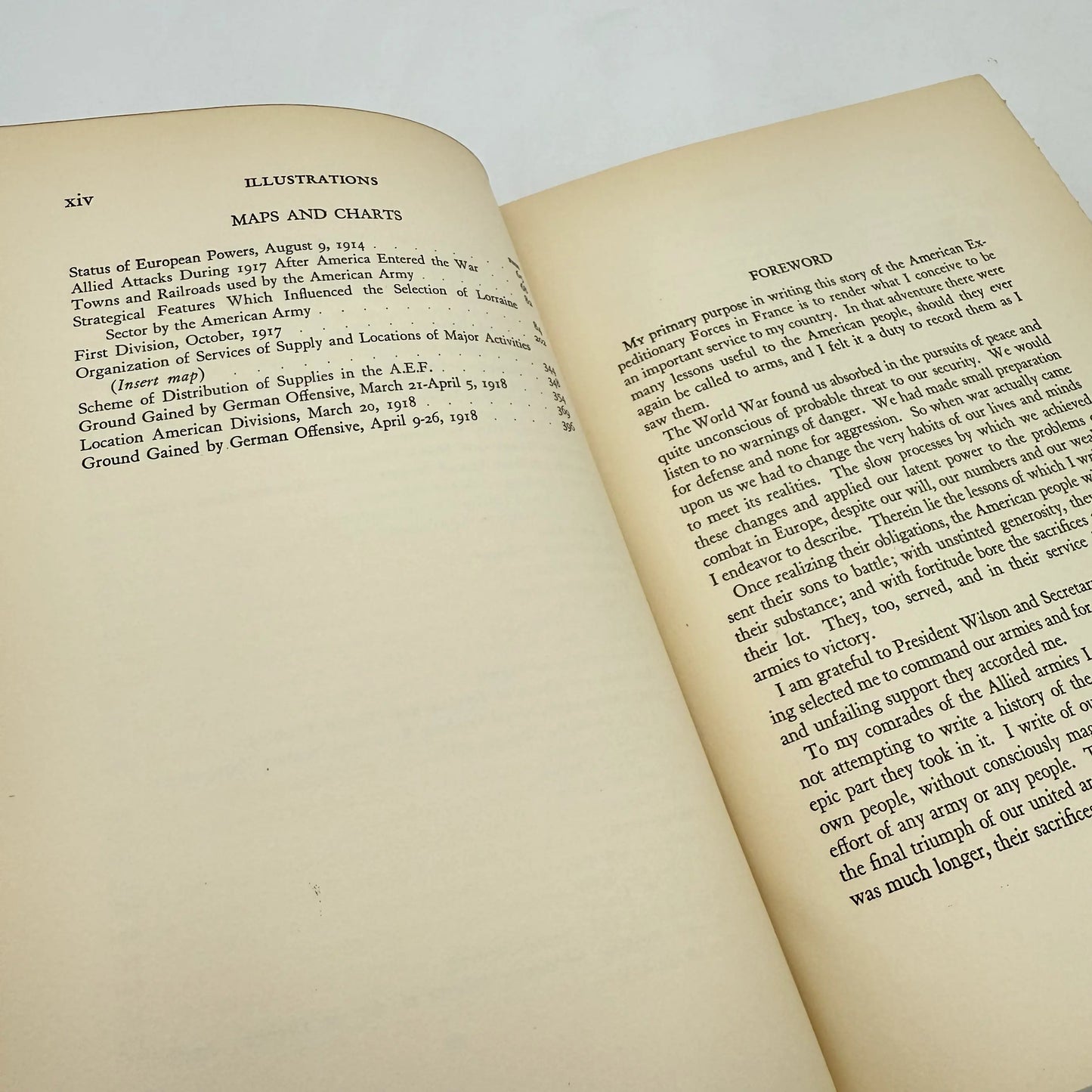 "My Experiences in the World War" by John J. Pershing — 1921 — Two Volume Set