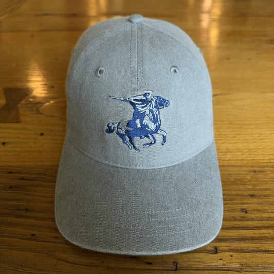 Embroidered "Paul Revere's  Ride" cap with lantern — Grey