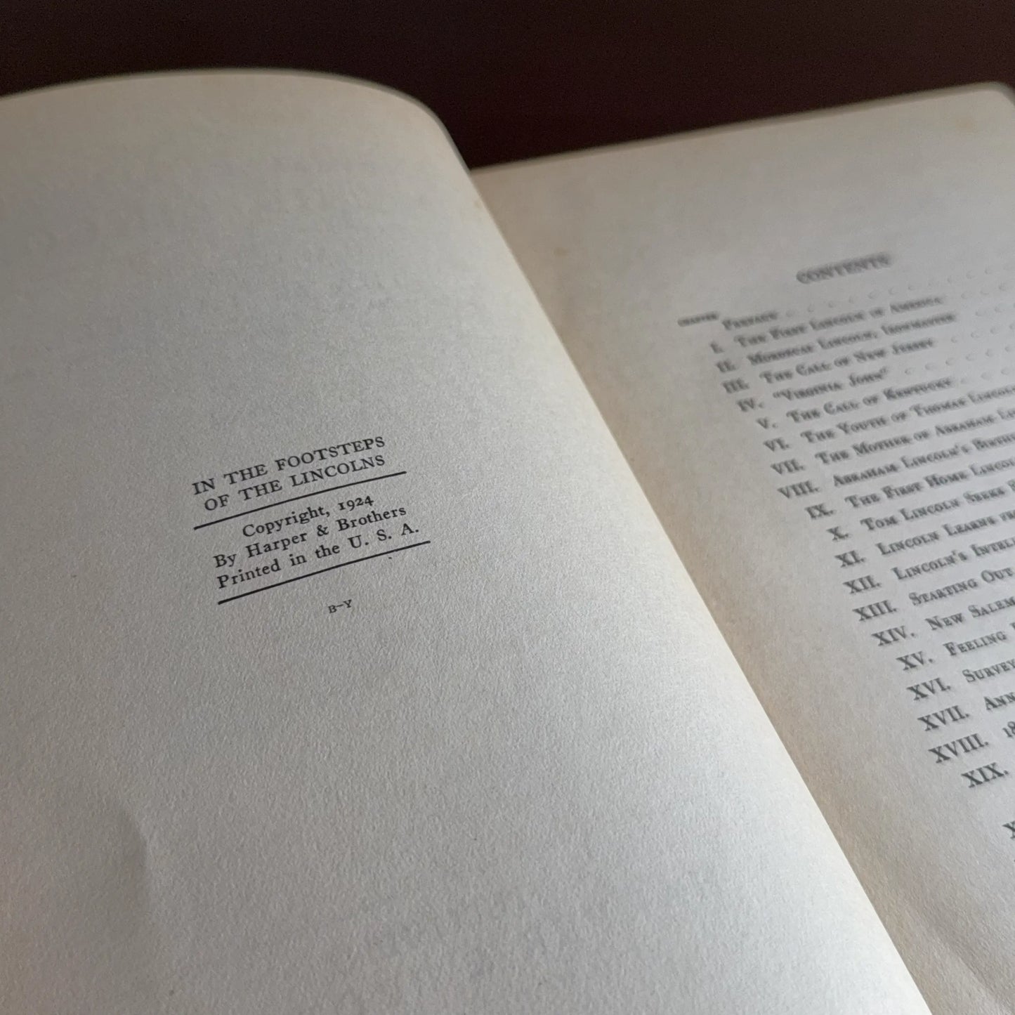 "In the Footsteps of the Lincolns" by Ida Tarbell — Signed and inscribed