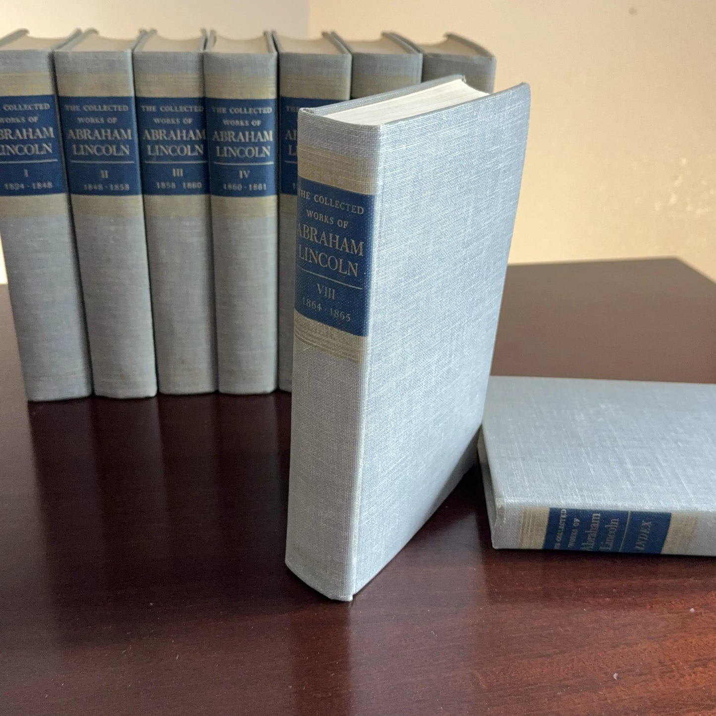"The Collected Works of Lincoln" by Roy B. Basler — 8 Volume set, plus index — 1955